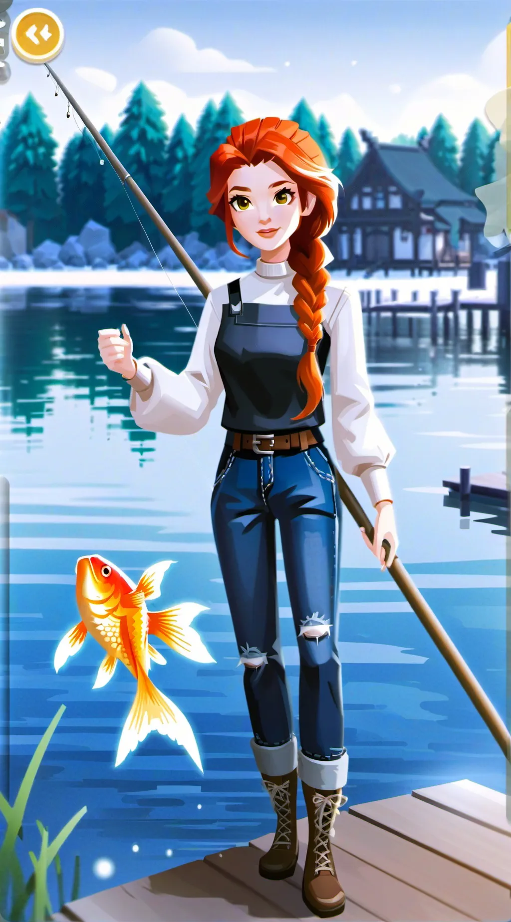 ai character: Faith 🎣🚣‍♀️🐡 MCTW background