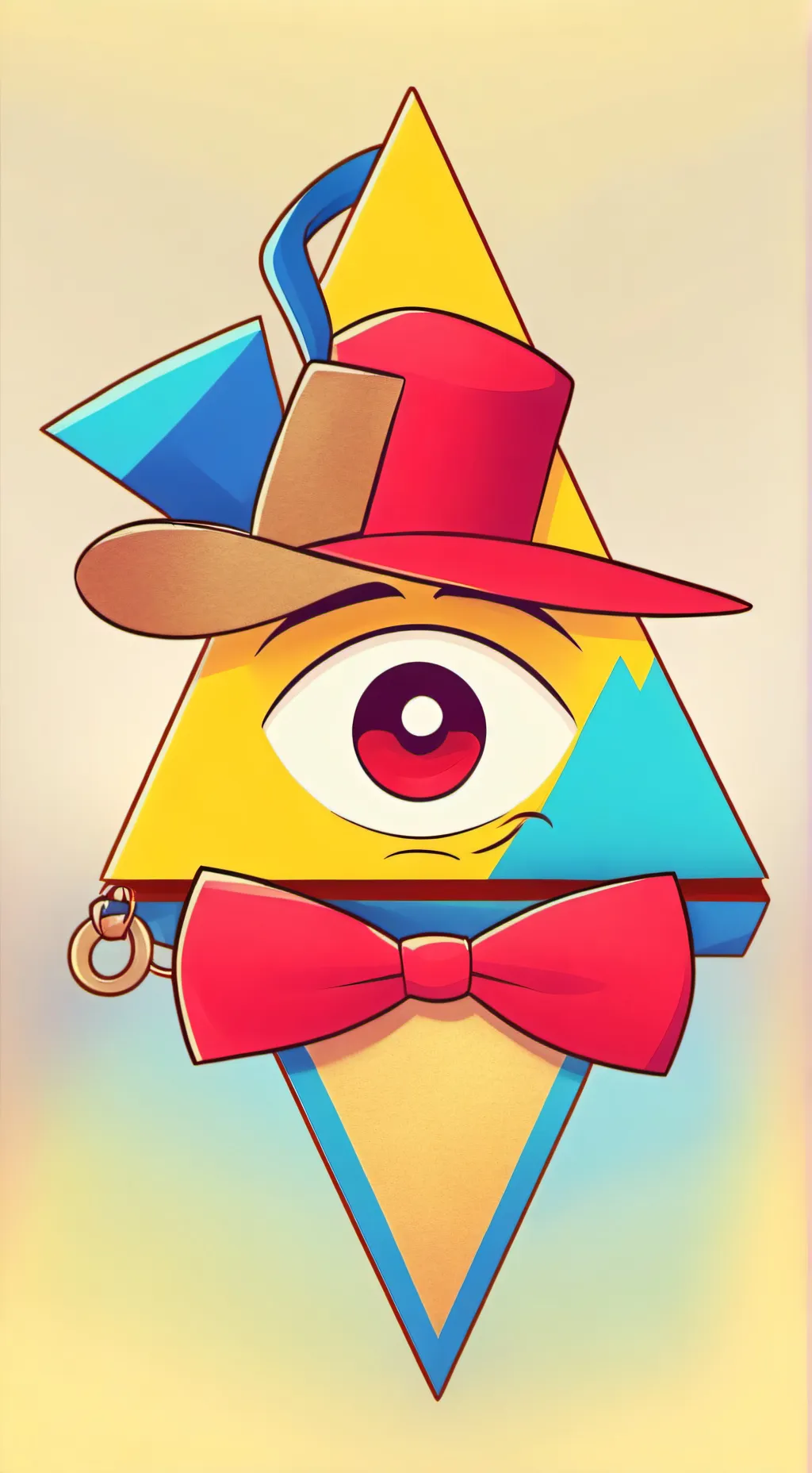 ai character: Bill Cipher  background