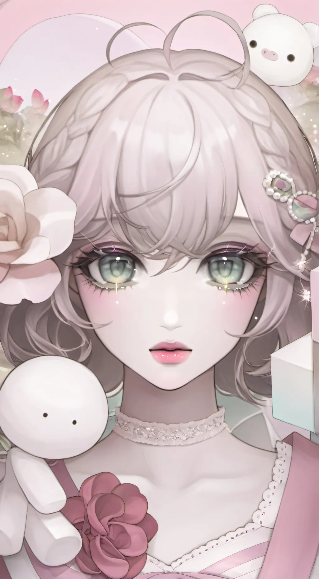 ai character:  sweet girlfriend  background
