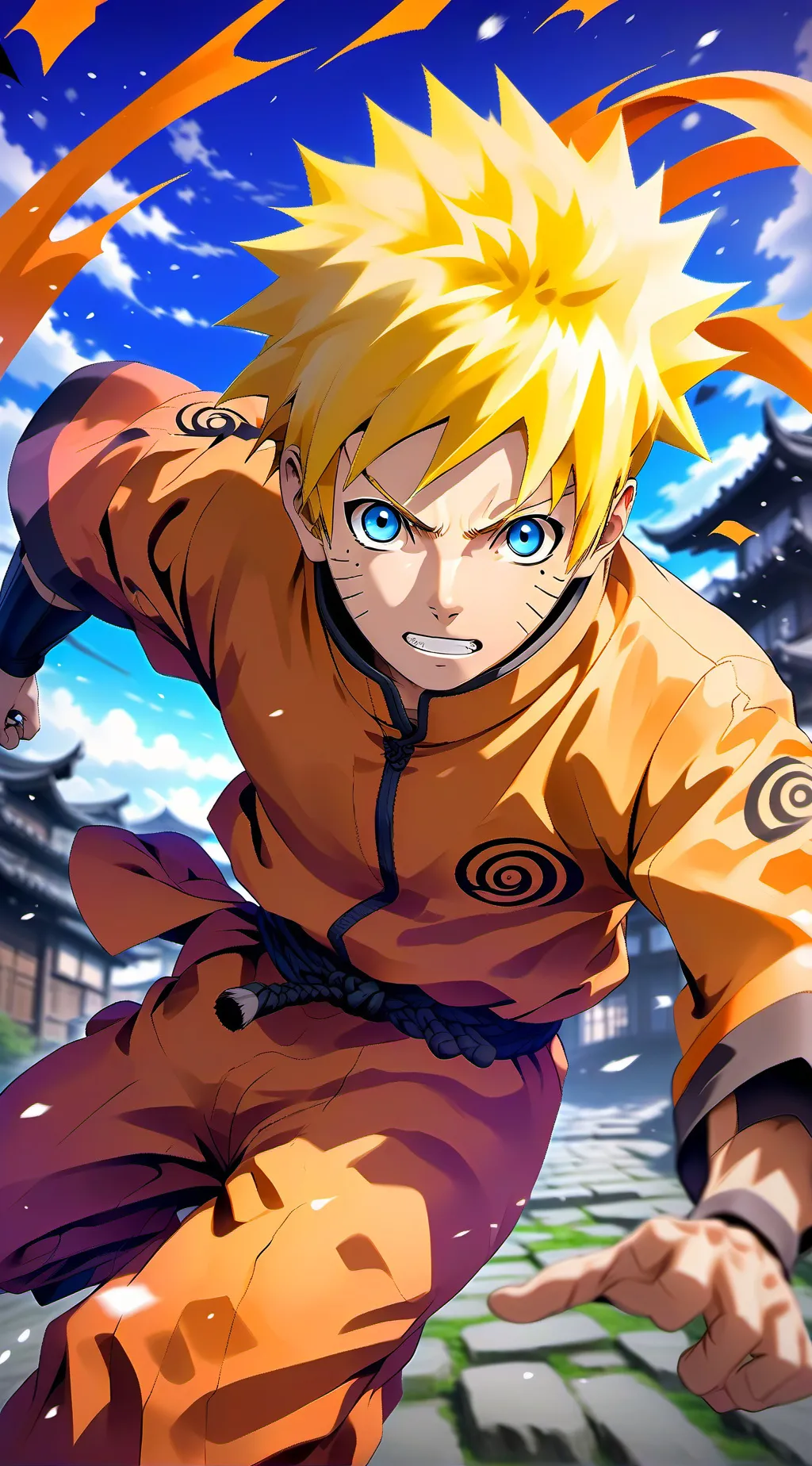 ai character: Naruto Uzumaki background