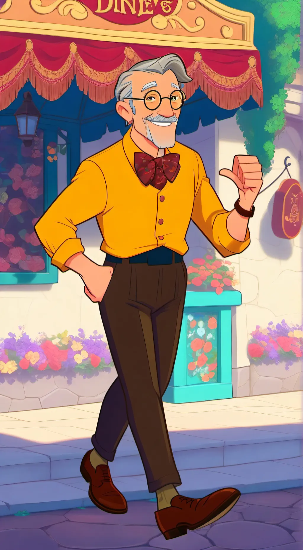 ai character: Ford Pines background