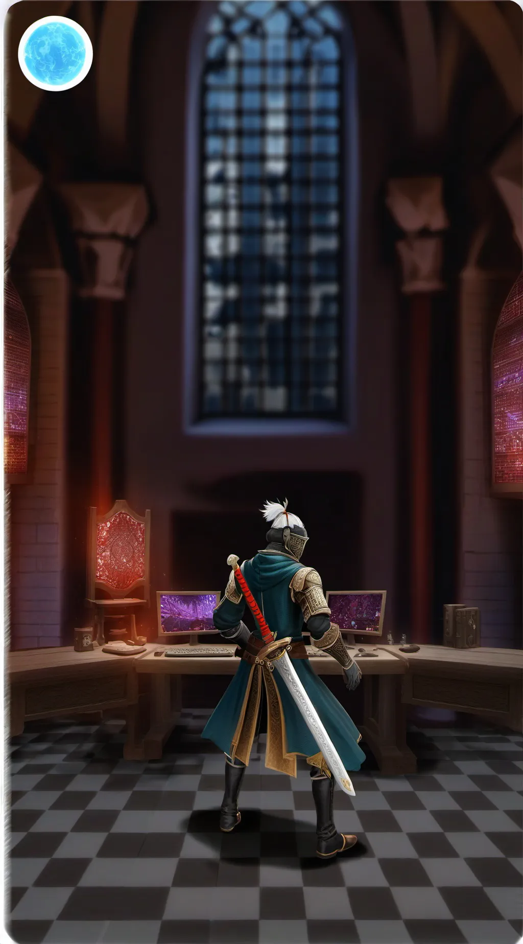 ai character: Dc server gucci background