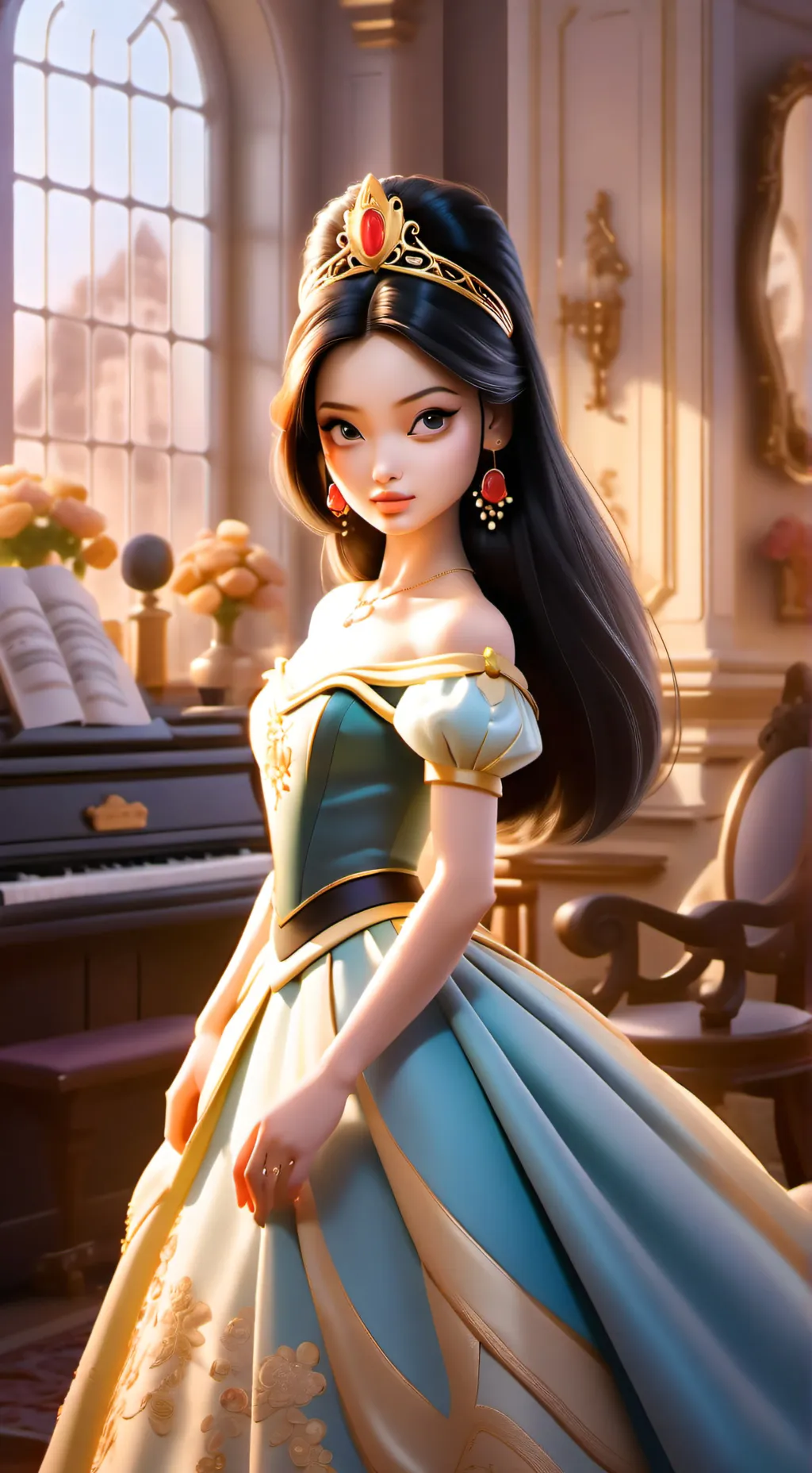 ai character: SKY background