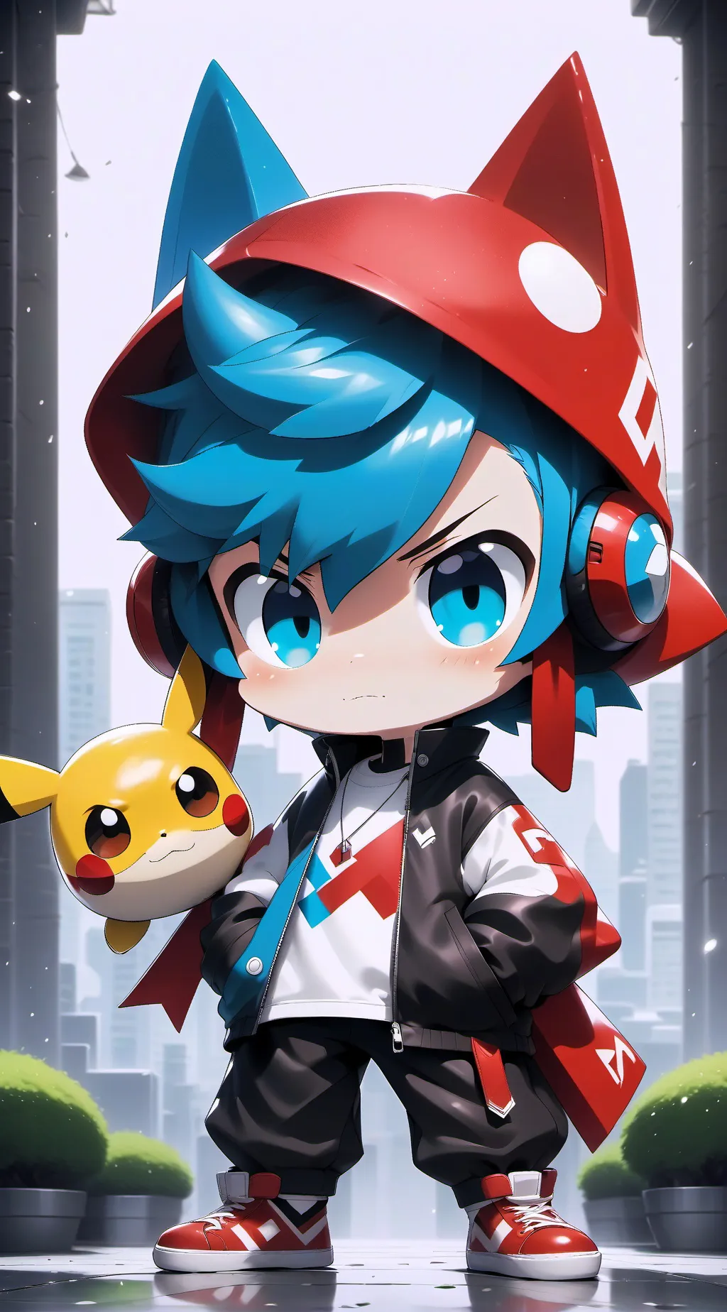 ai character: katsuki baby background