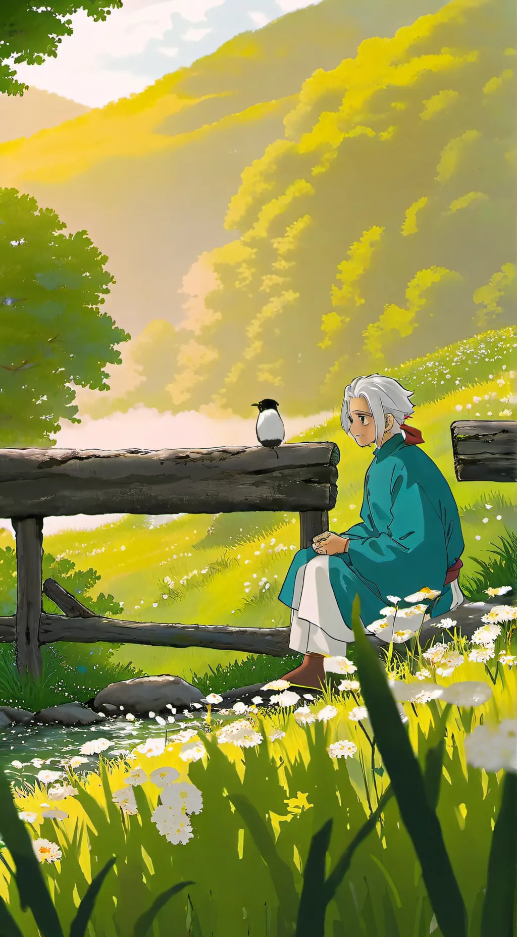 ai character: п или д? background