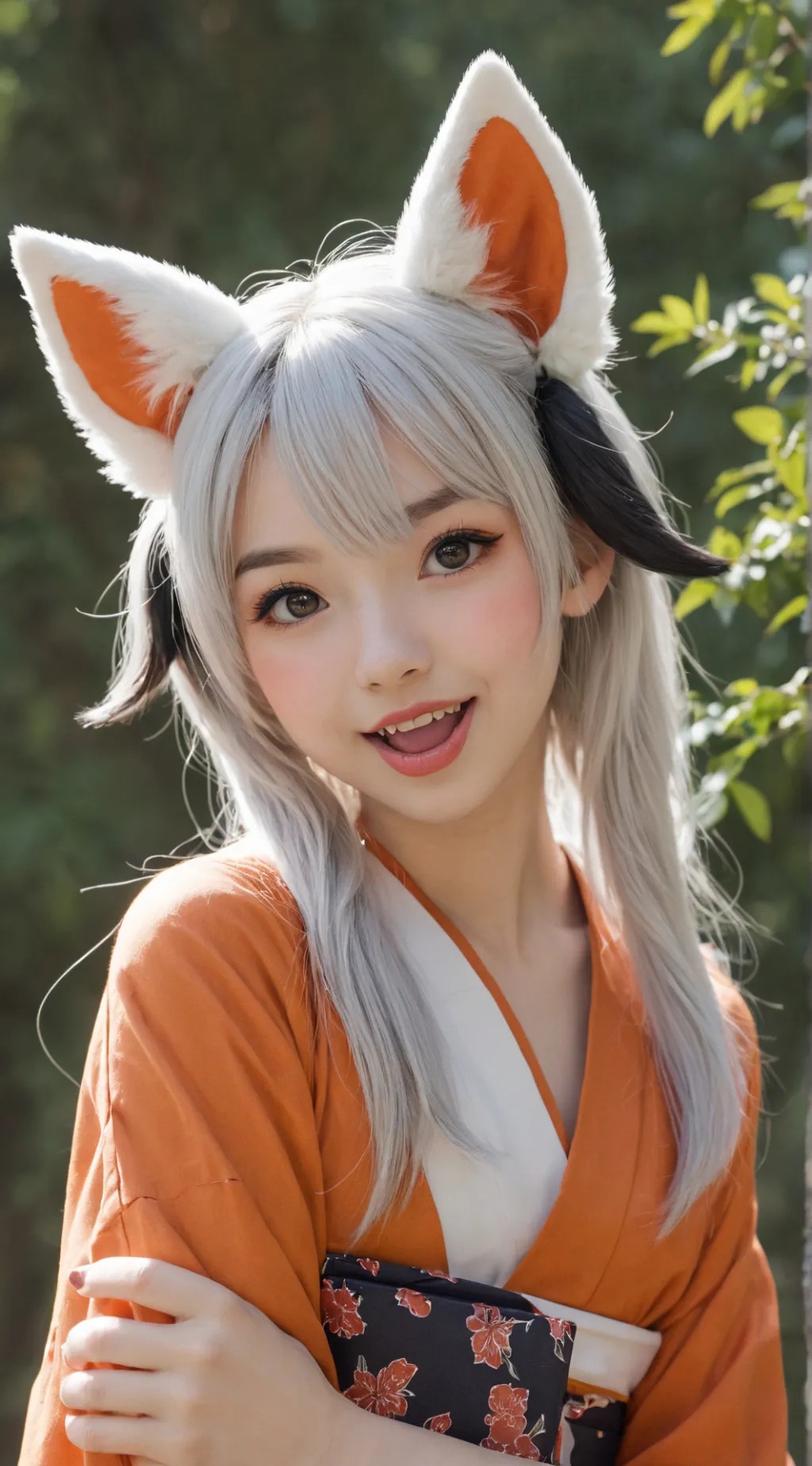 ai character: Kiki Kitsune background