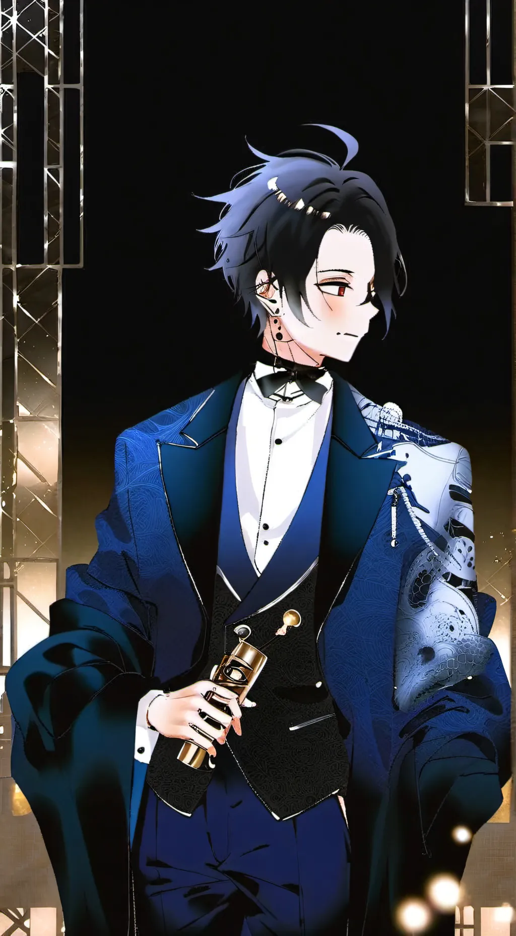ai character: muichiro x tanjiro background