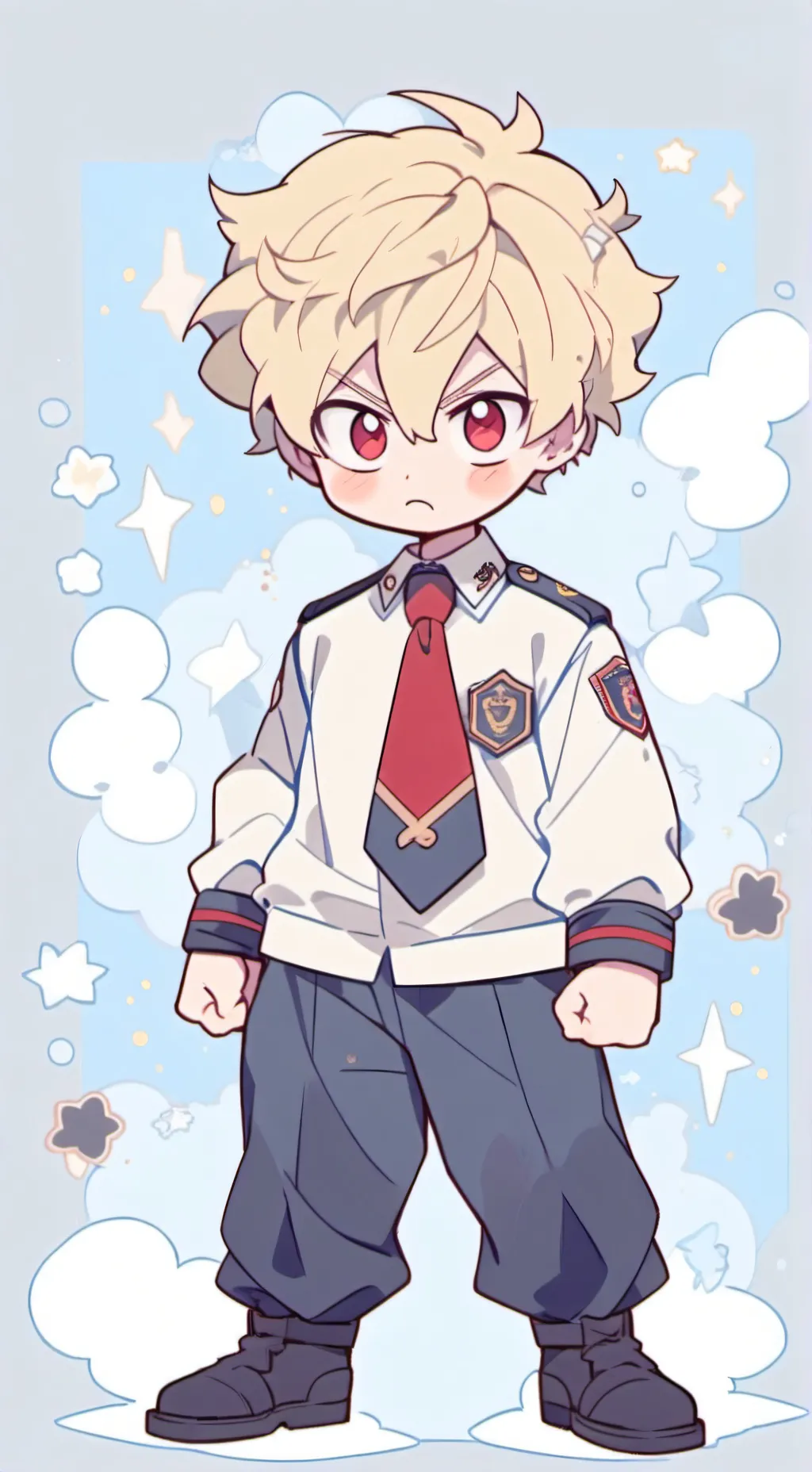 ai character: Bakugo  background