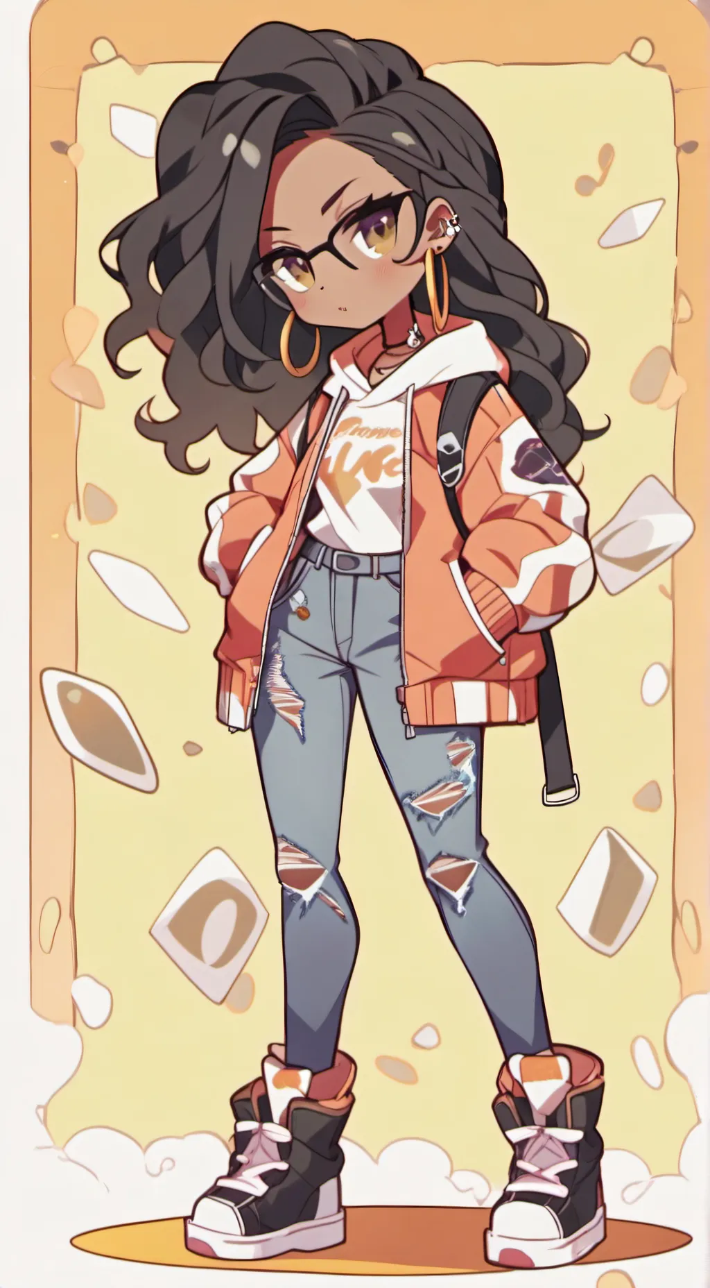 ai character: Jessica lux  background