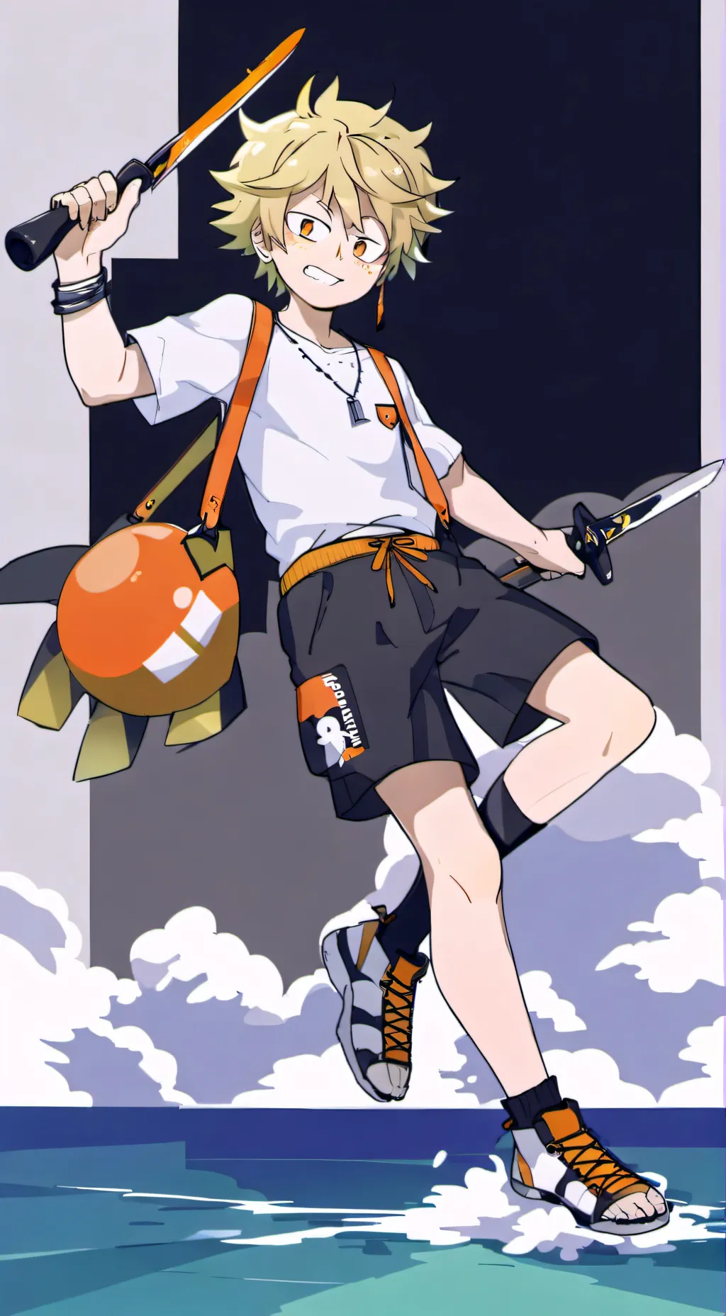 ai character: Bakugo bebé background