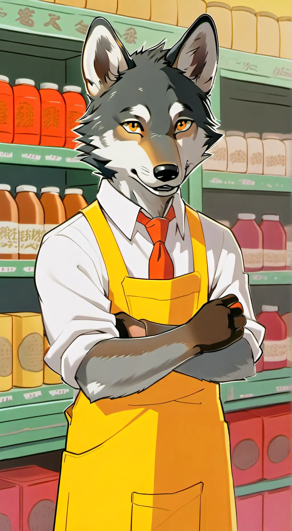 ai character: Wolfie background