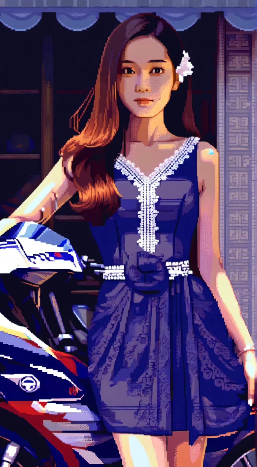 ai character: sothida in Thai background