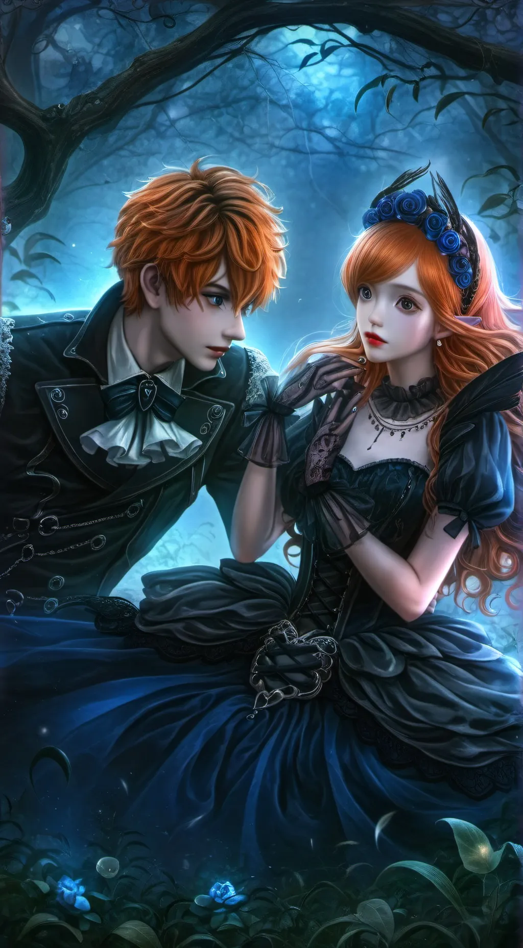 ai character: Alex and Brooklyn  background