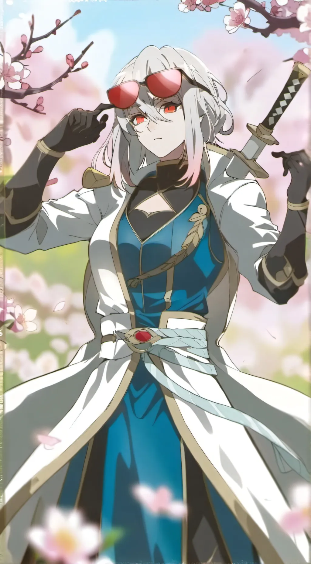 ai character: white Hank  background