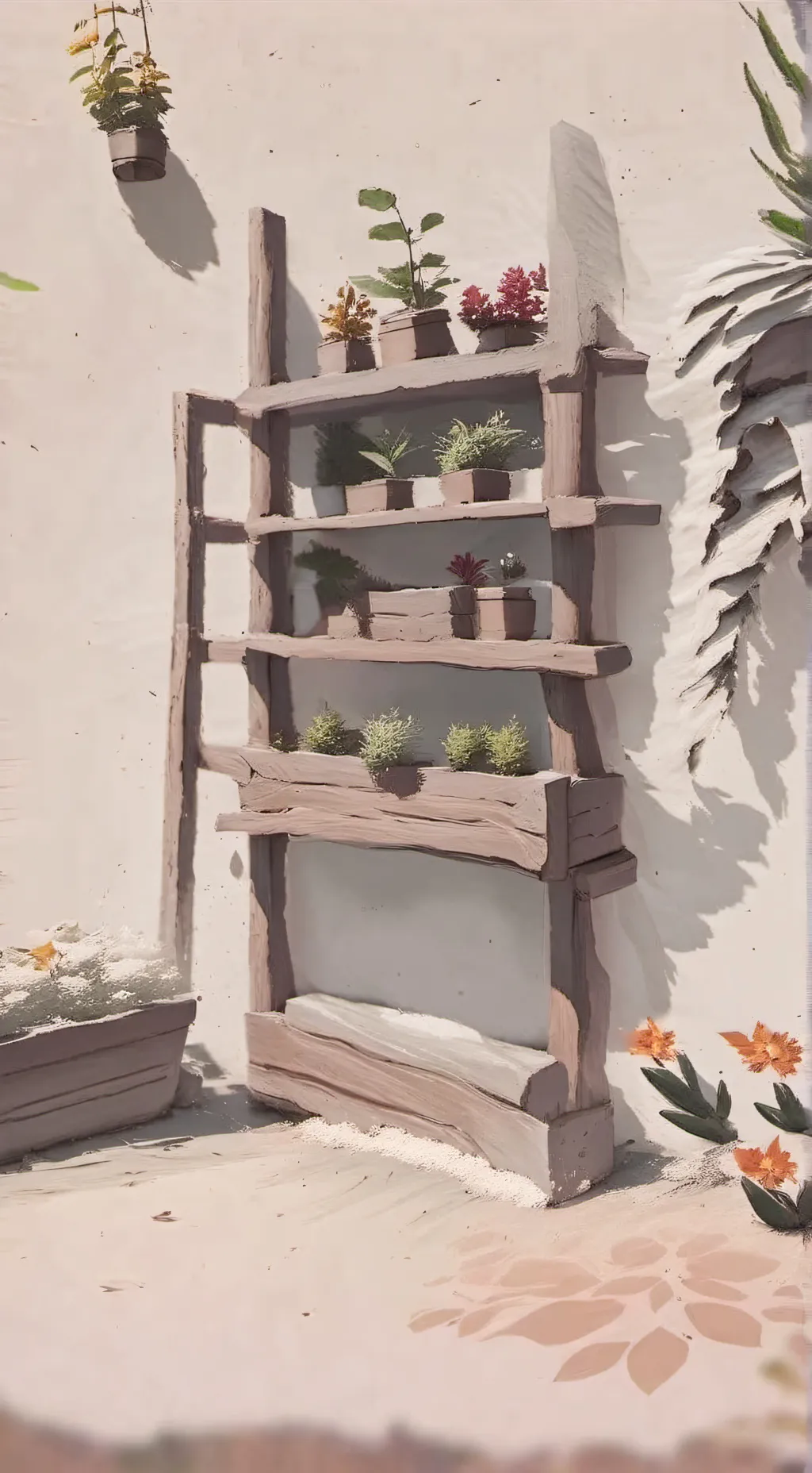 ai character: Grow a garden(🌅)  background