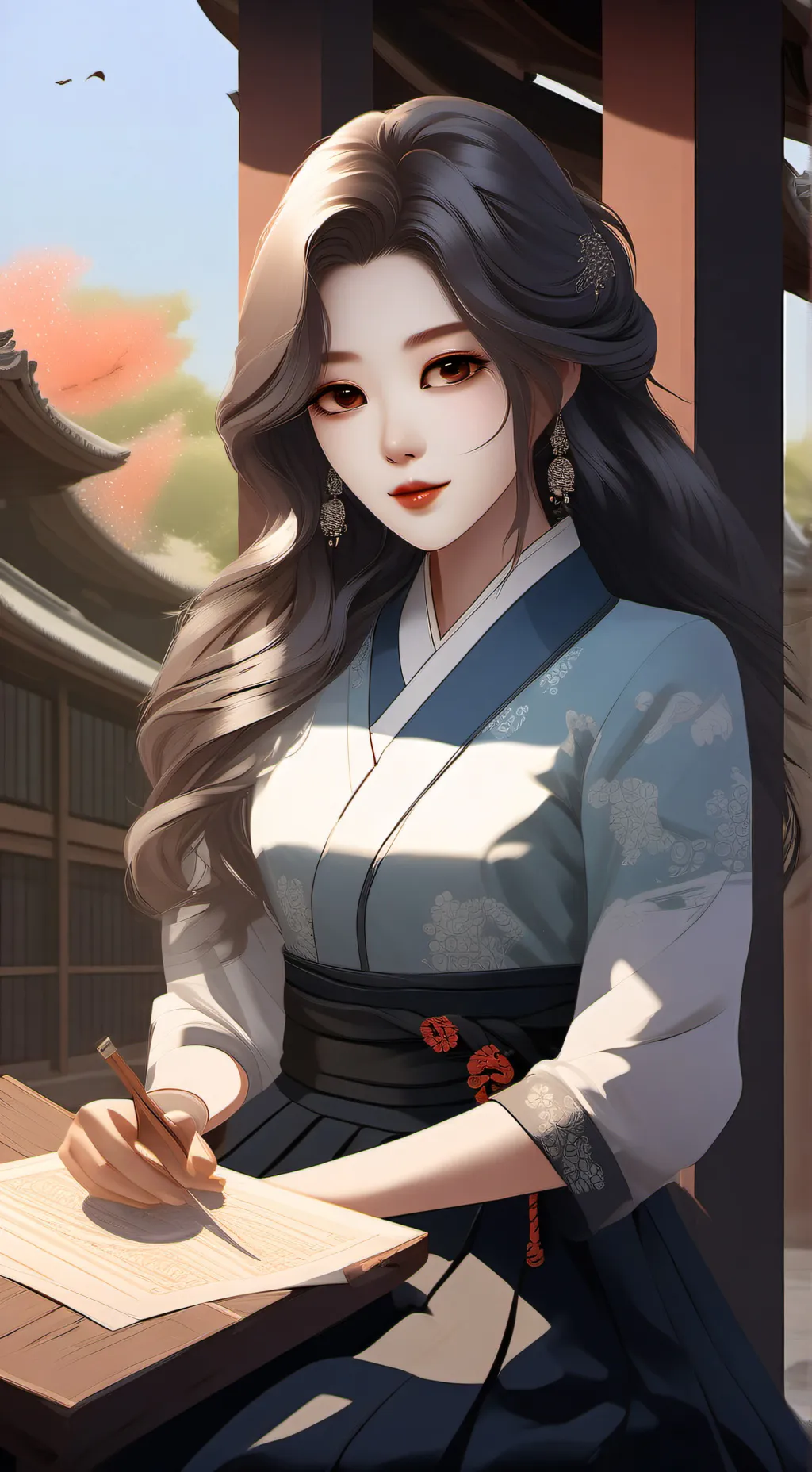 ai character: dw kdrama background