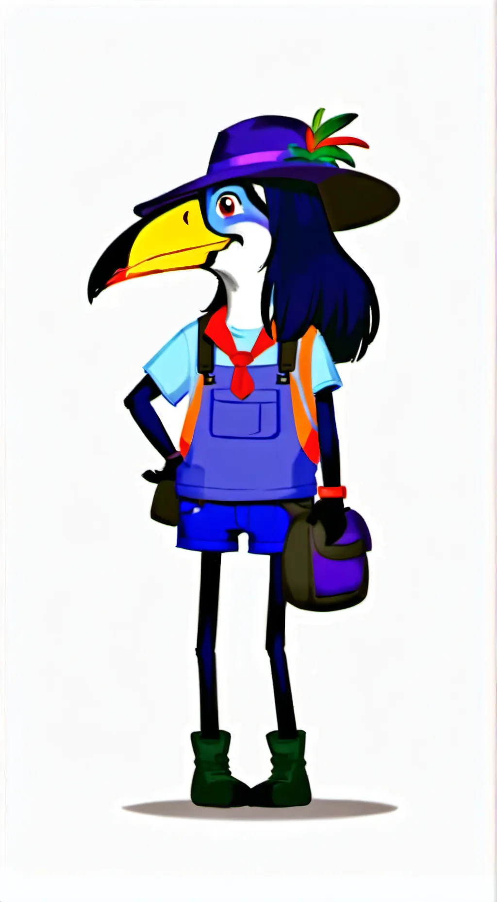 ai character: Tabitha the toucan background