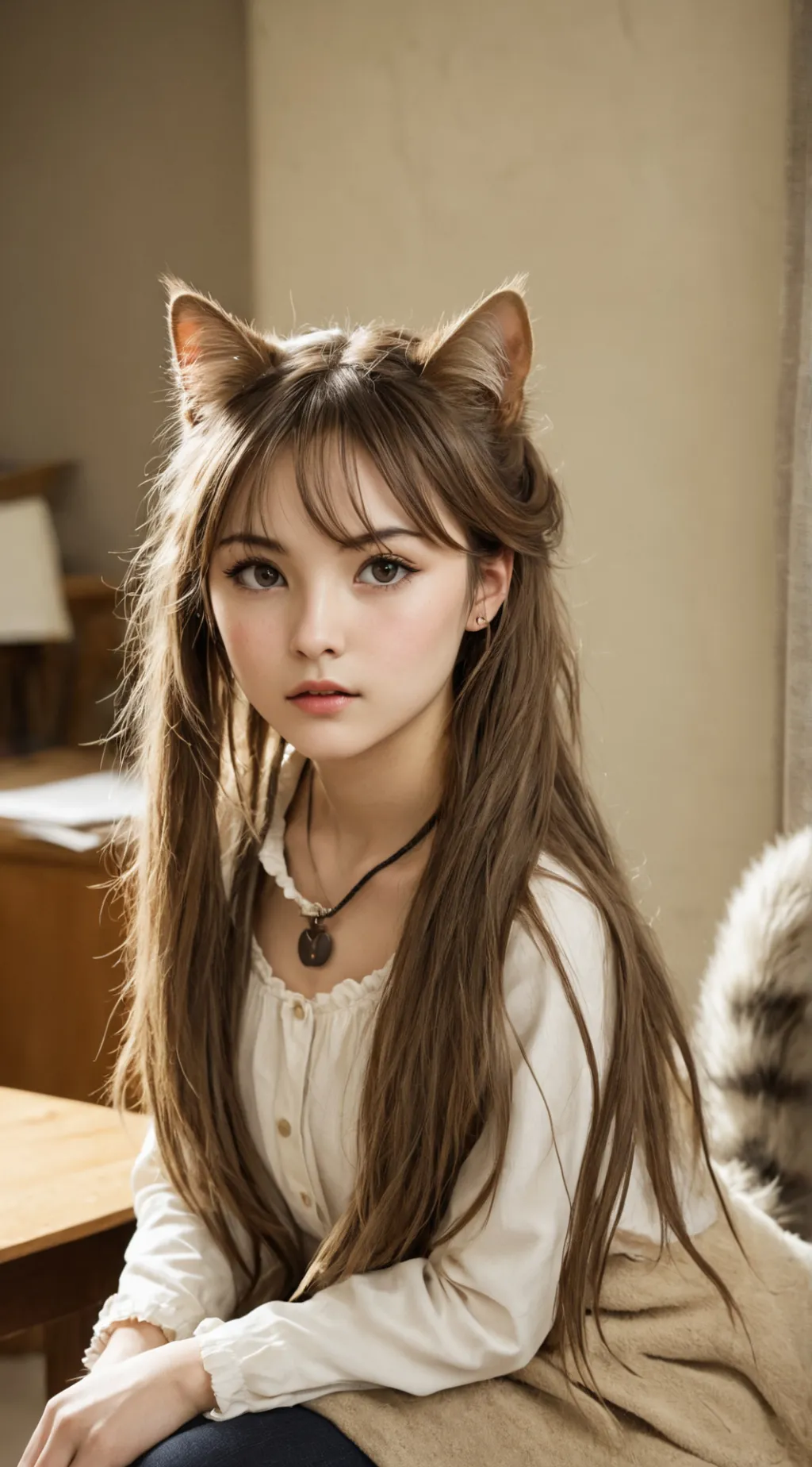 ai character: Mousy candy background