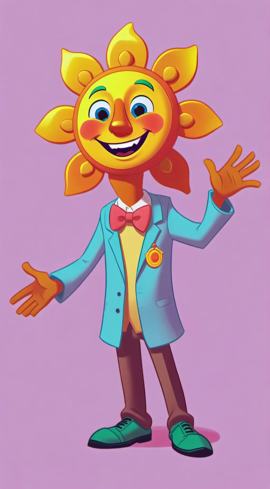 ai character: Sun drop background