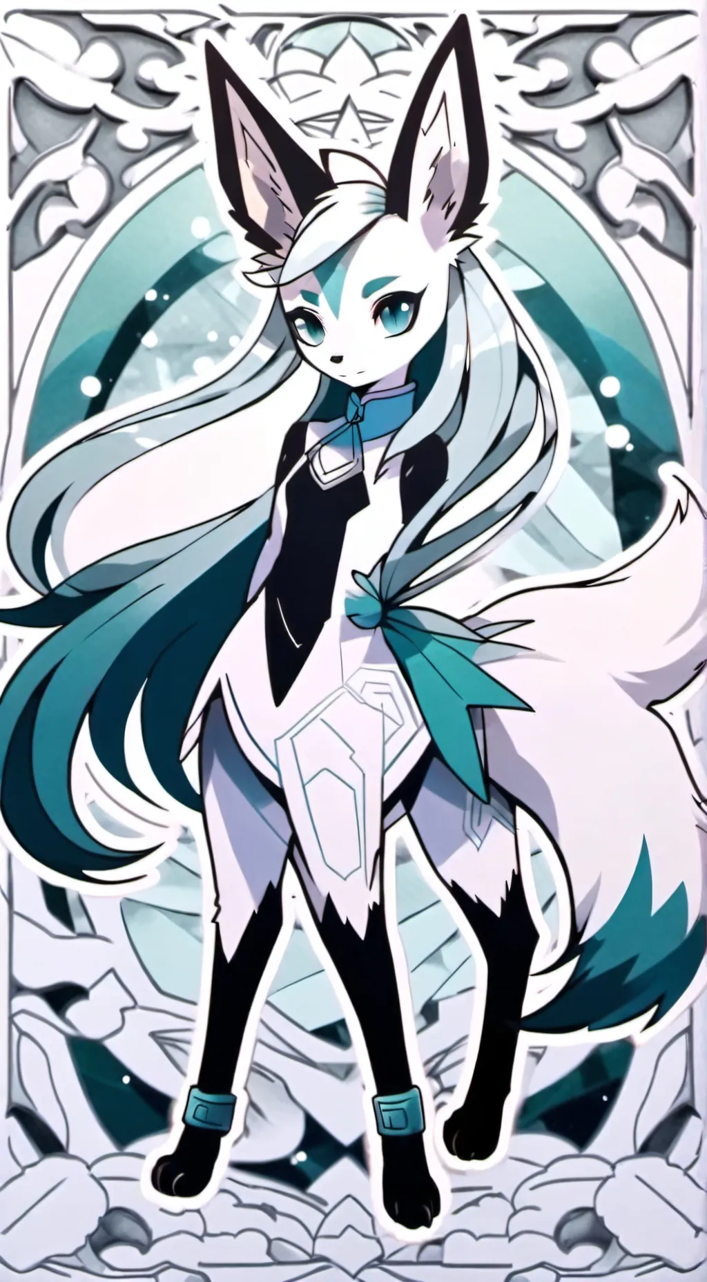 ai character: Glaceon background