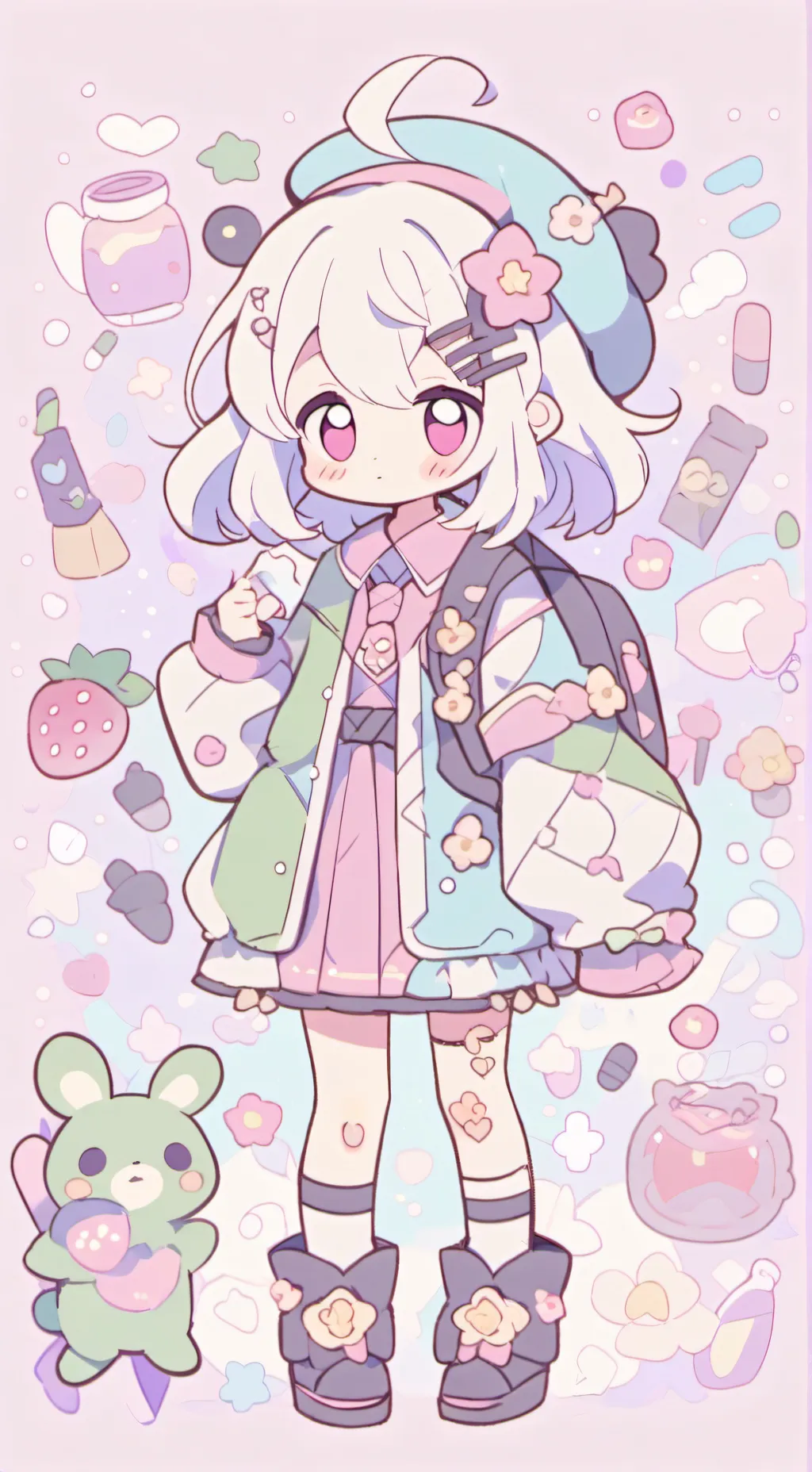 ai character: Sweet Stomach care background