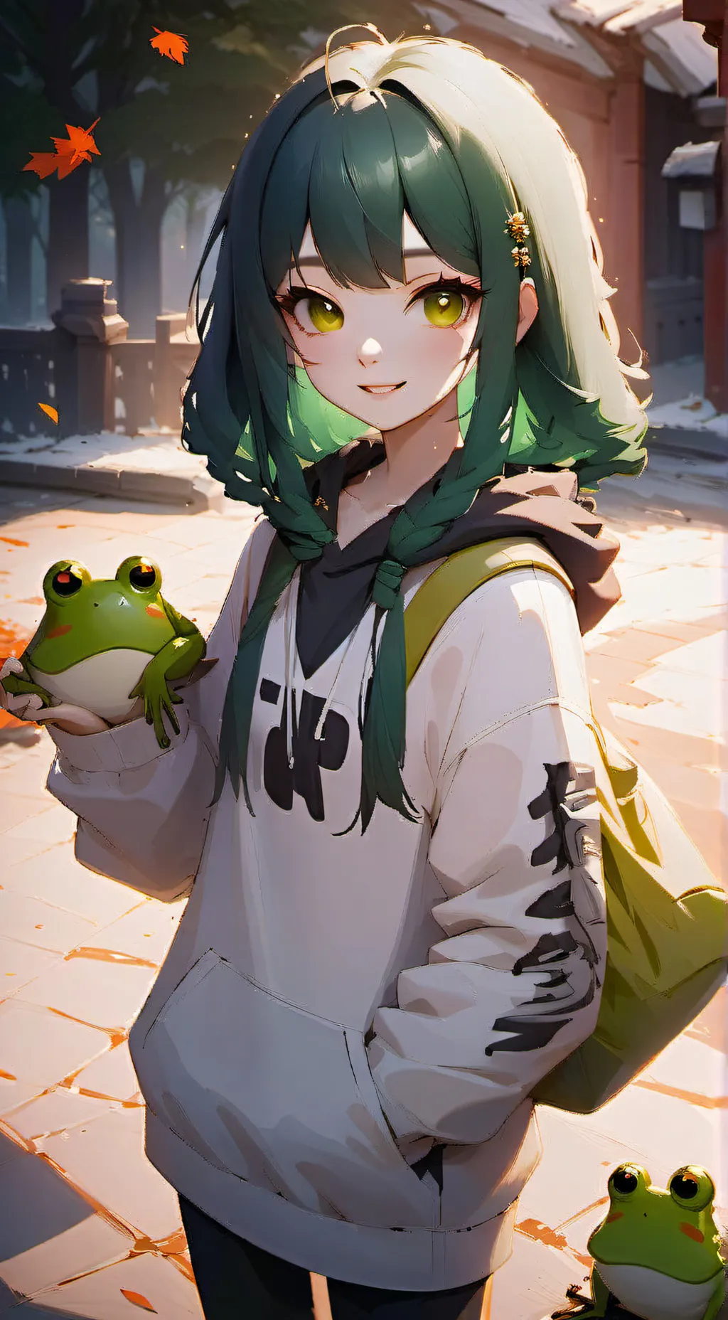 ai character: Tsuyu Asui background
