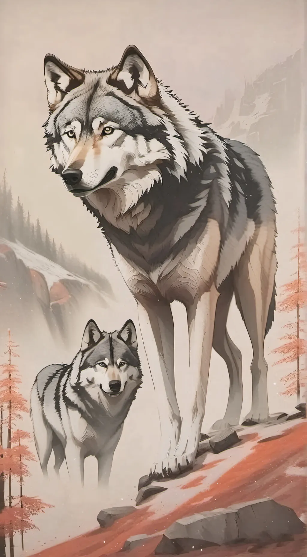 ai character: Wolves background