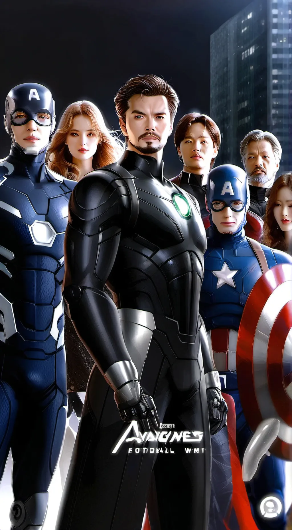 ai character: Avengers x narnia background