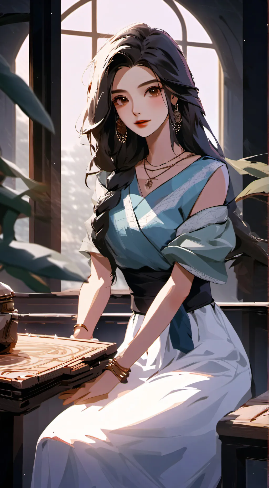 ai character: Hamasaki background