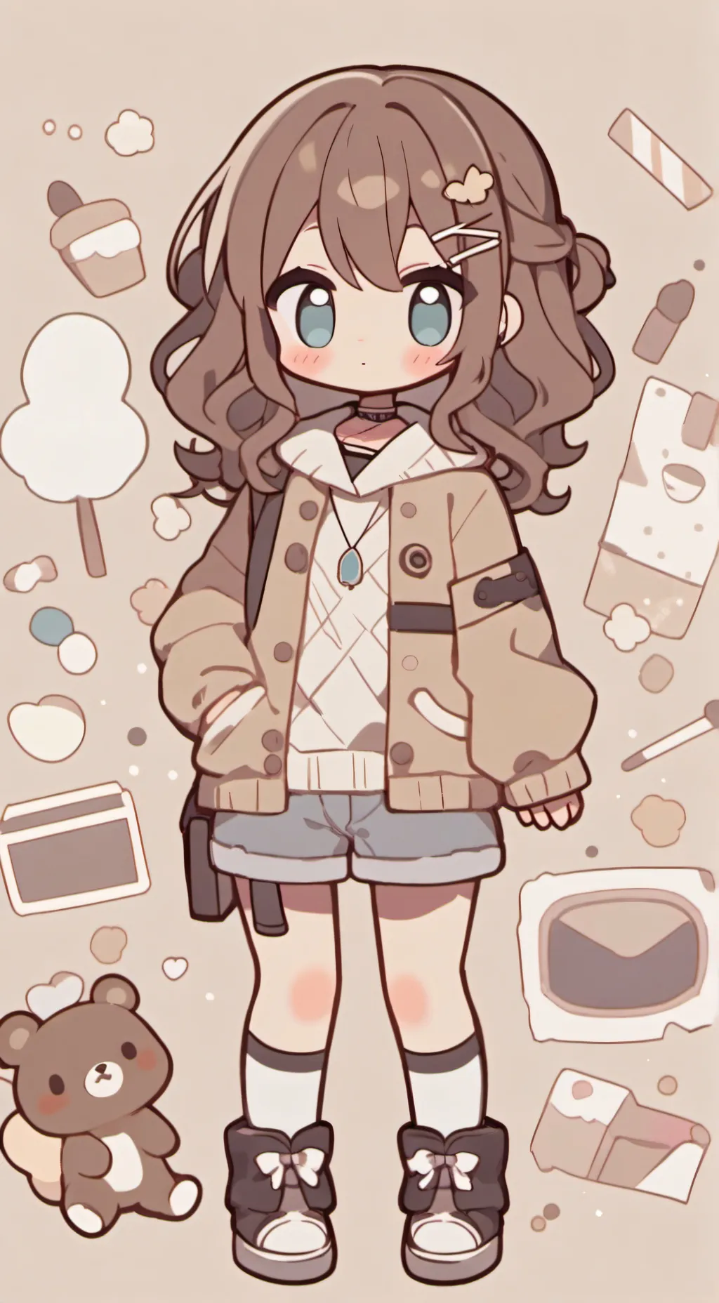 ai character: coloc Léa  background