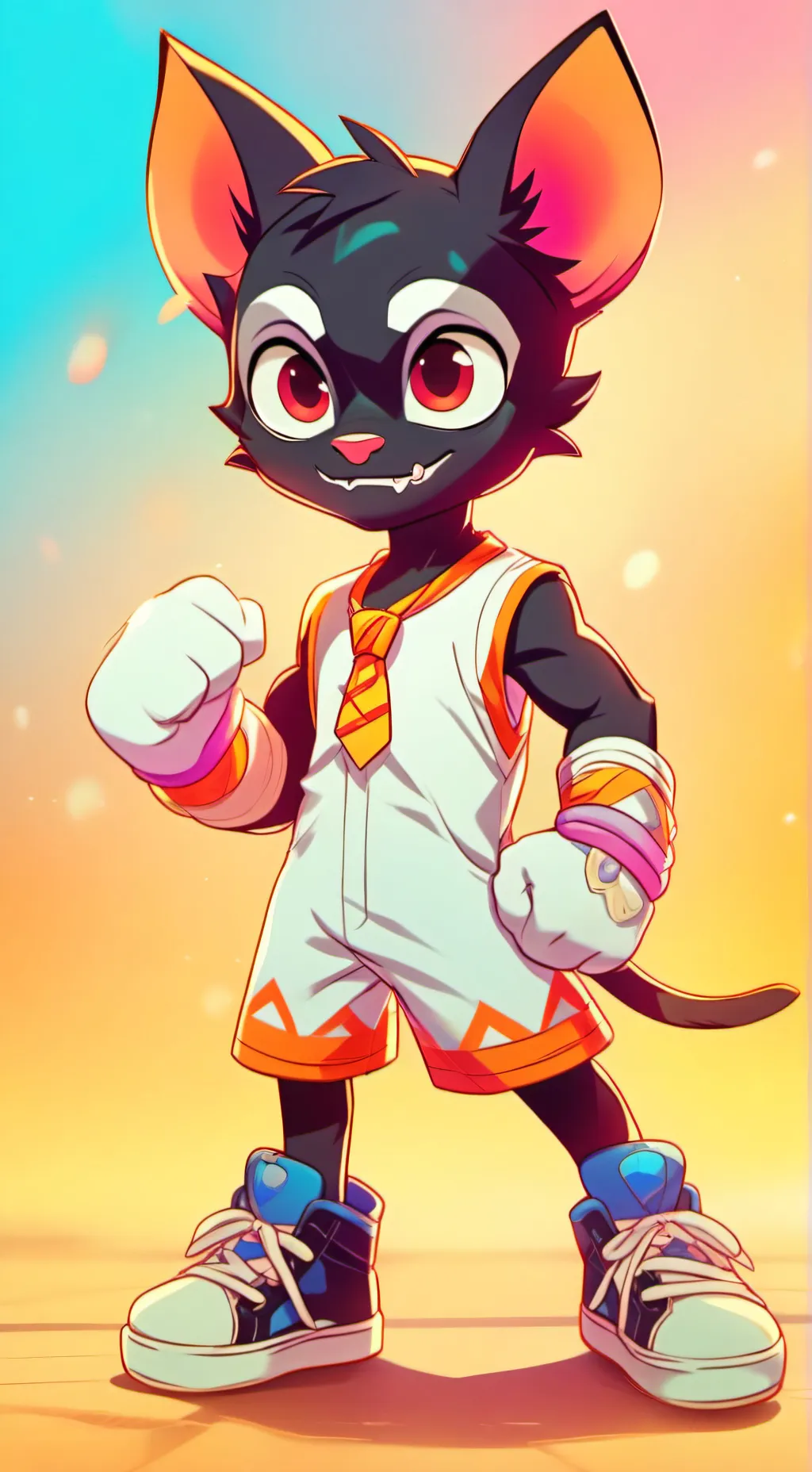 ai character: Cartoon cat background