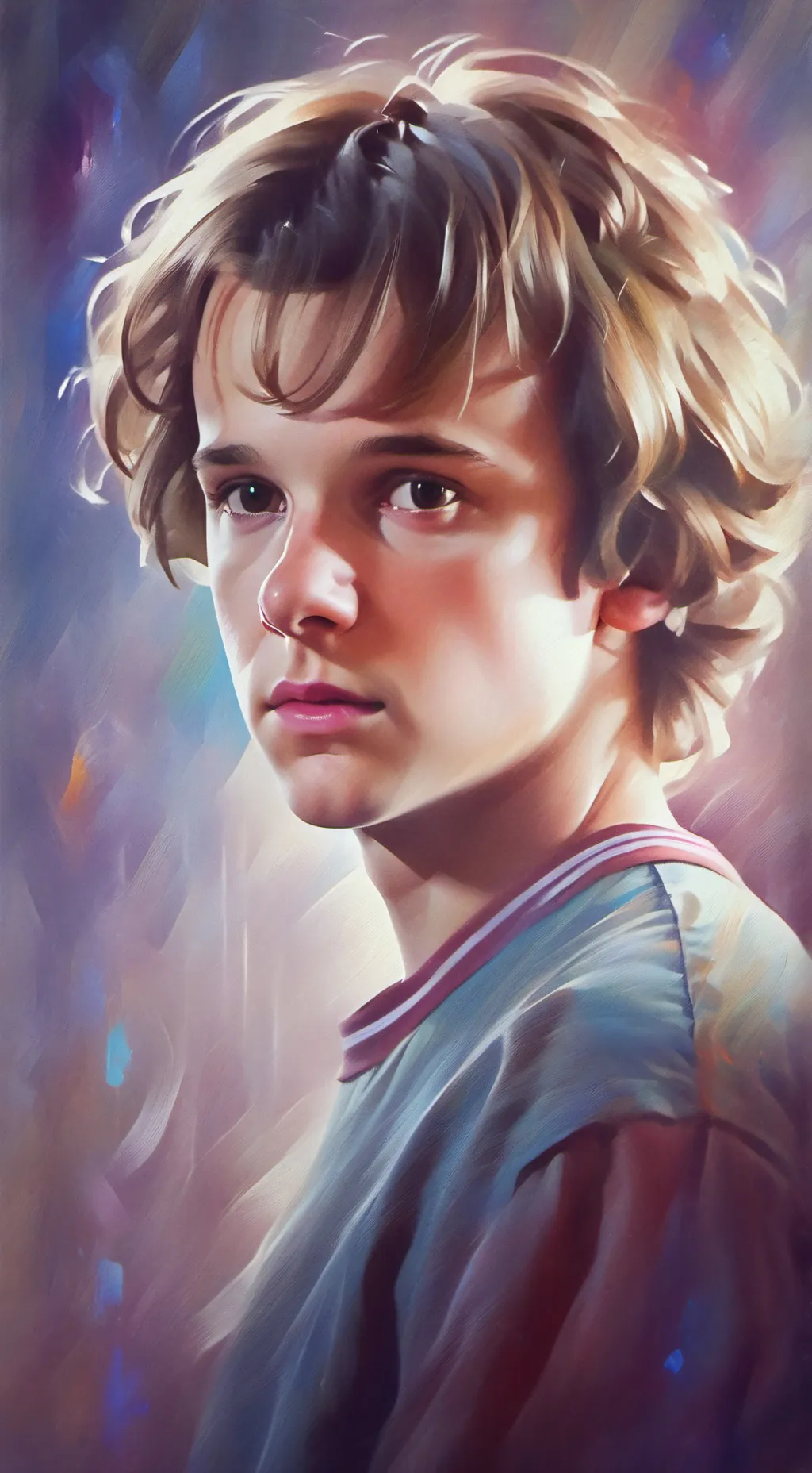ai character: Stranger things  background