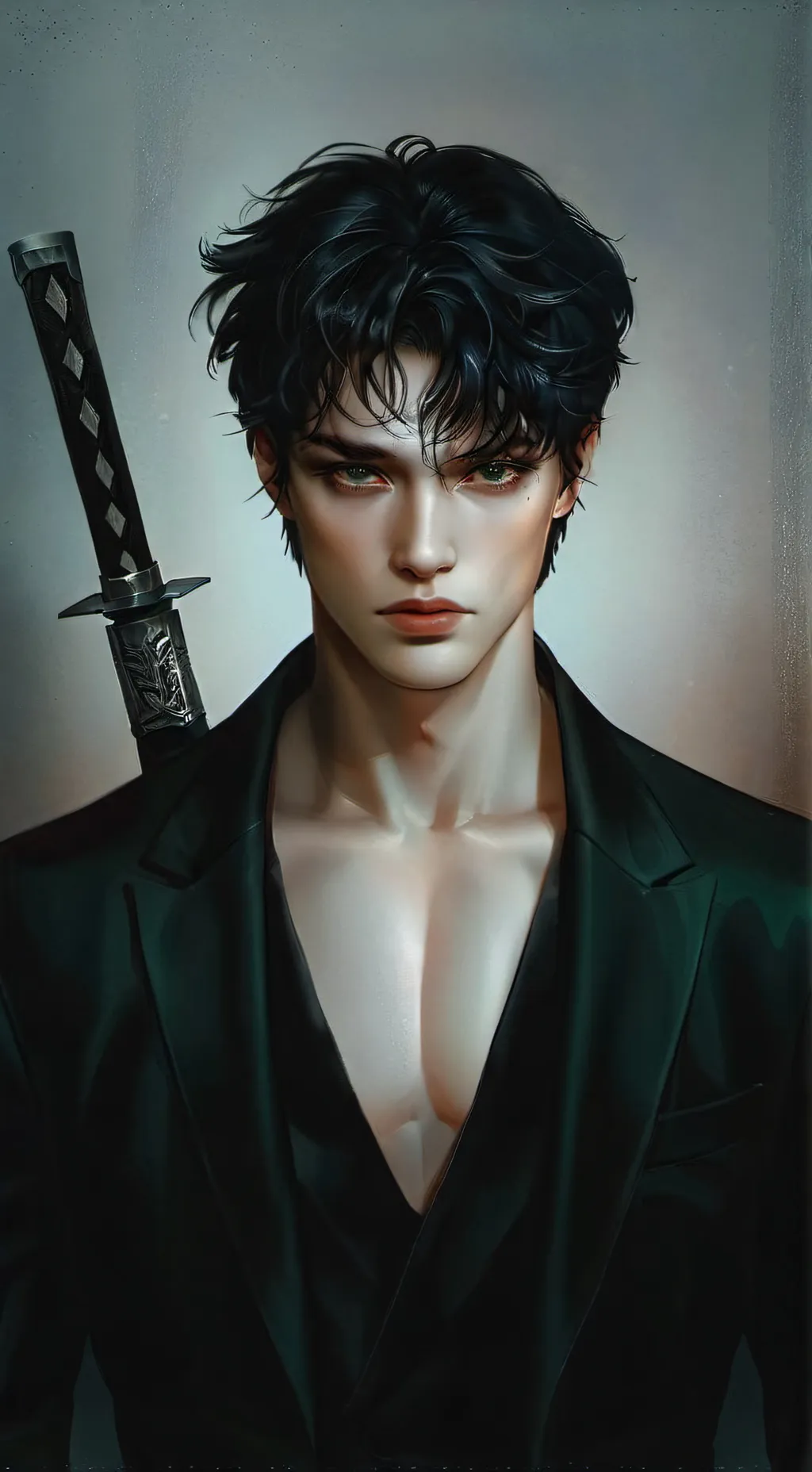 ai character: Kael - The Phantom background