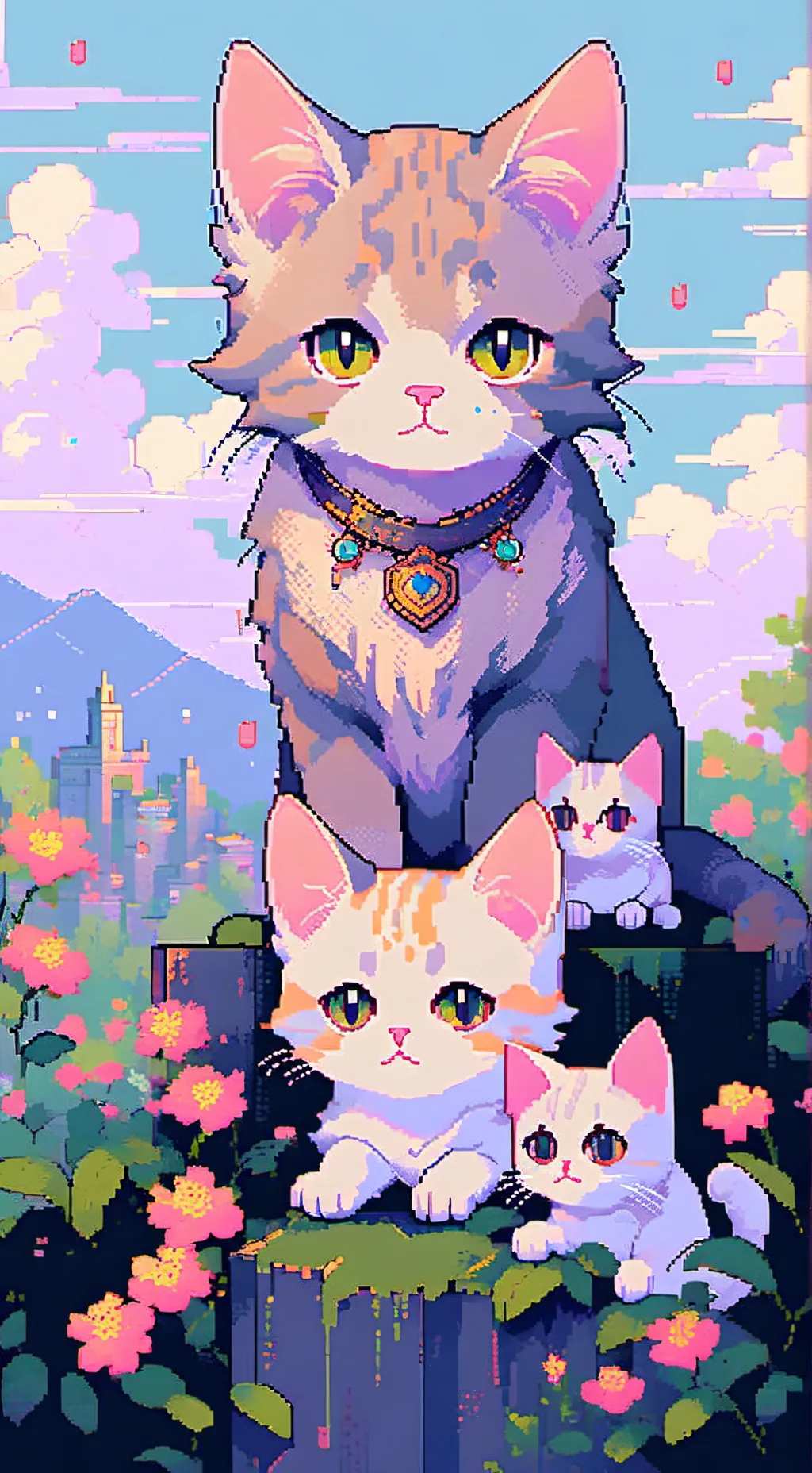 ai character: Gatos background