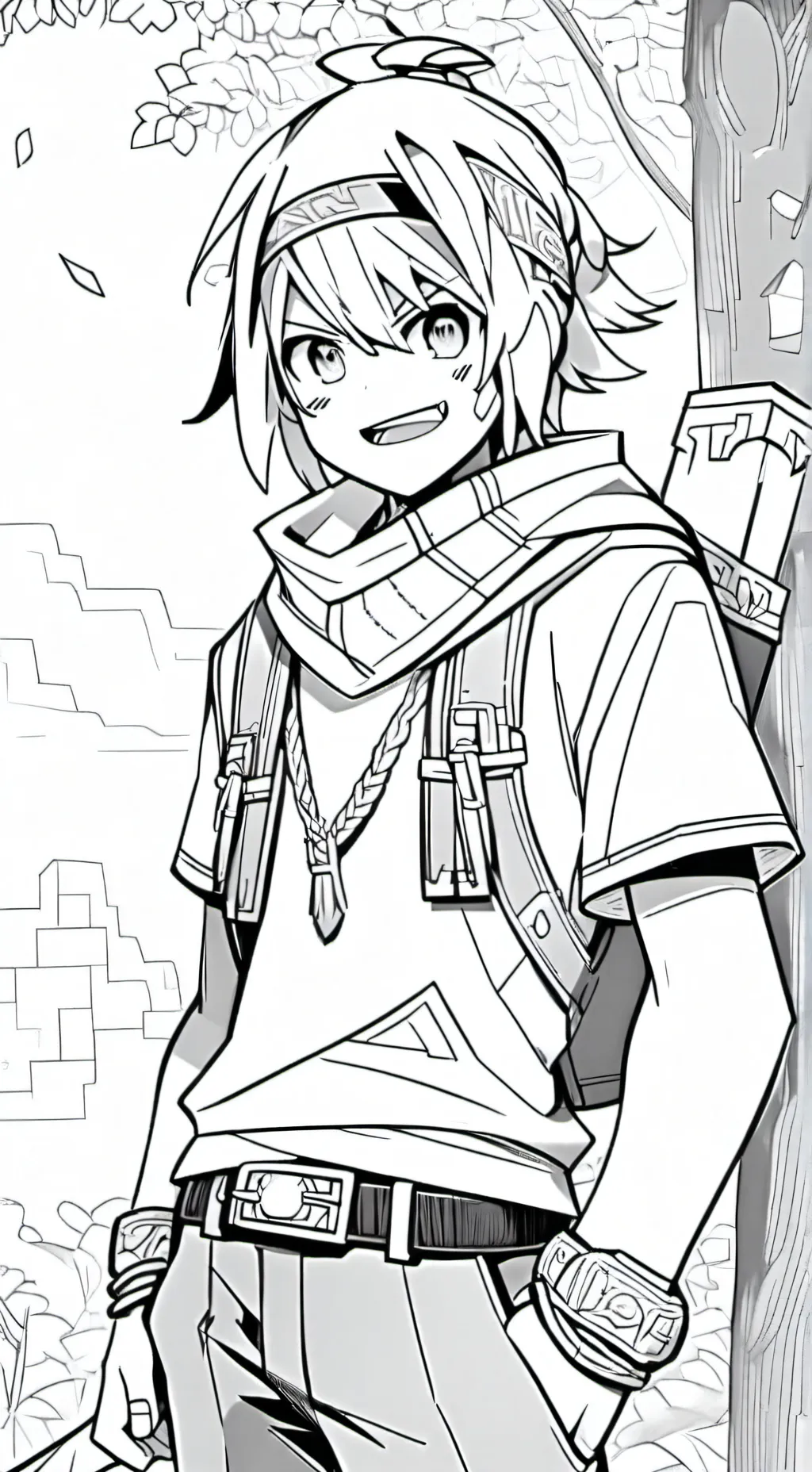 ai character: Random anime ai background