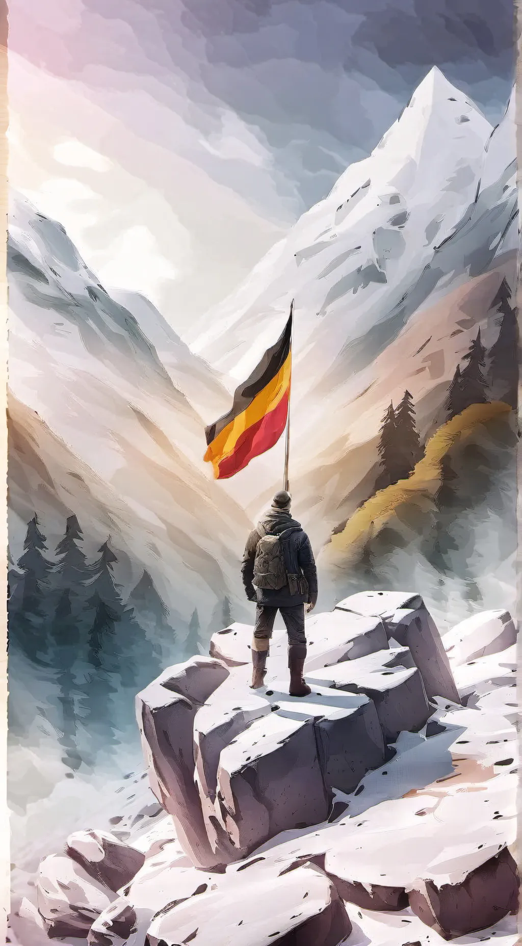 ai character: Germany (CH)  background