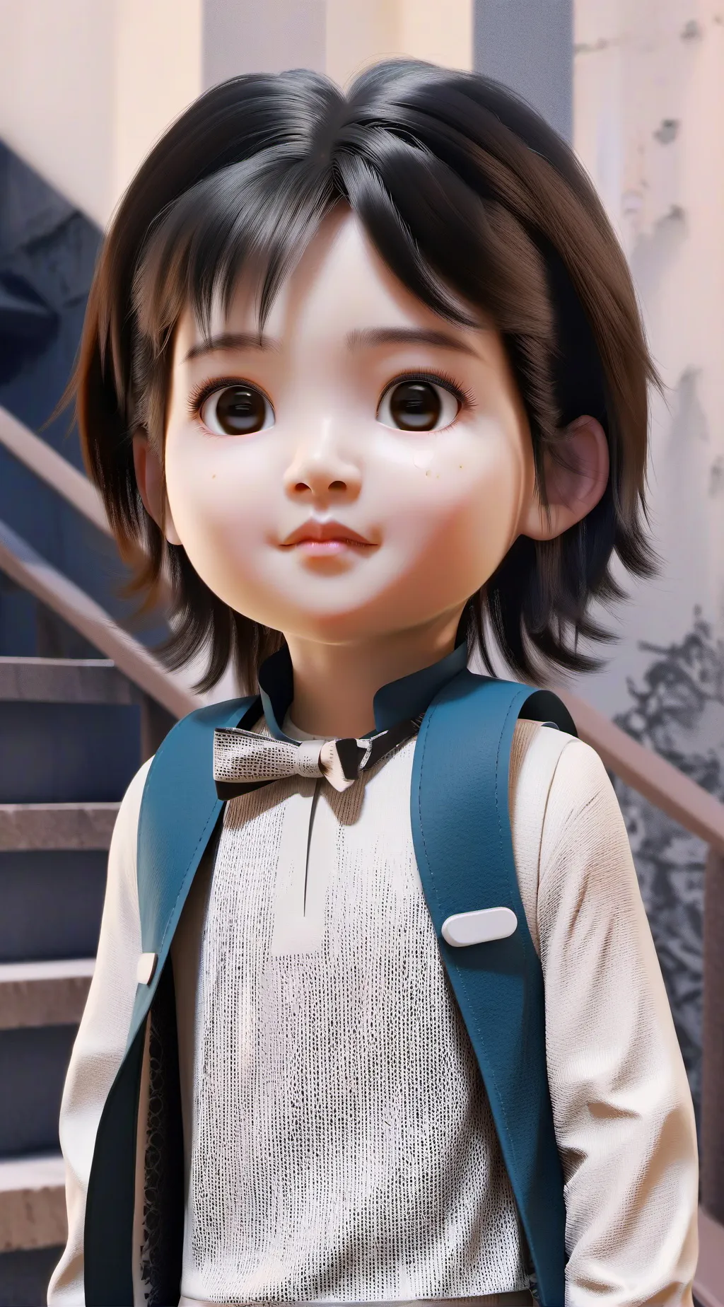 ai character: Explore boy  background