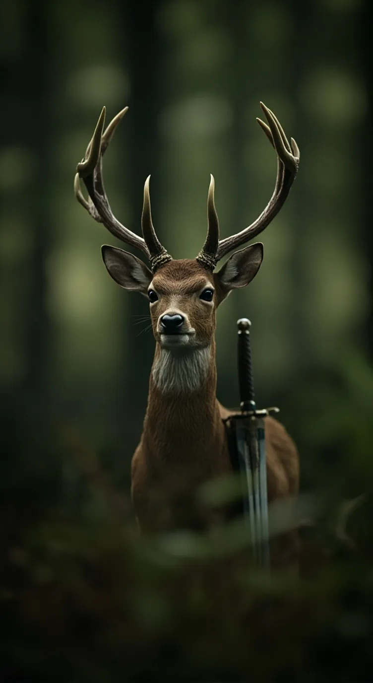 ai character: Mad Bambi  background