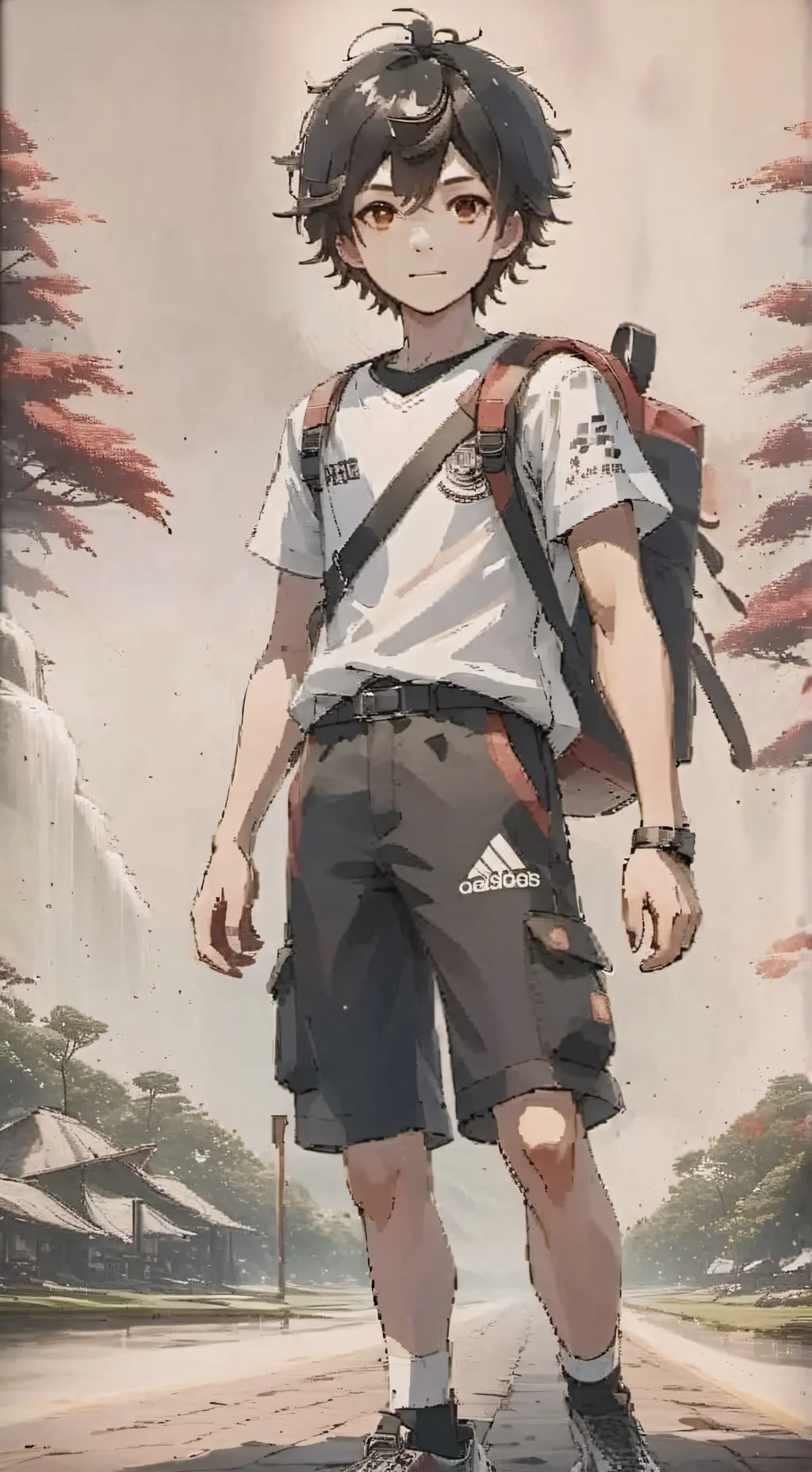 ai character: garoto aventureiro background