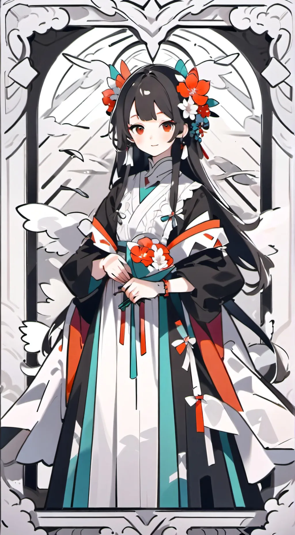 ai character: Rose background