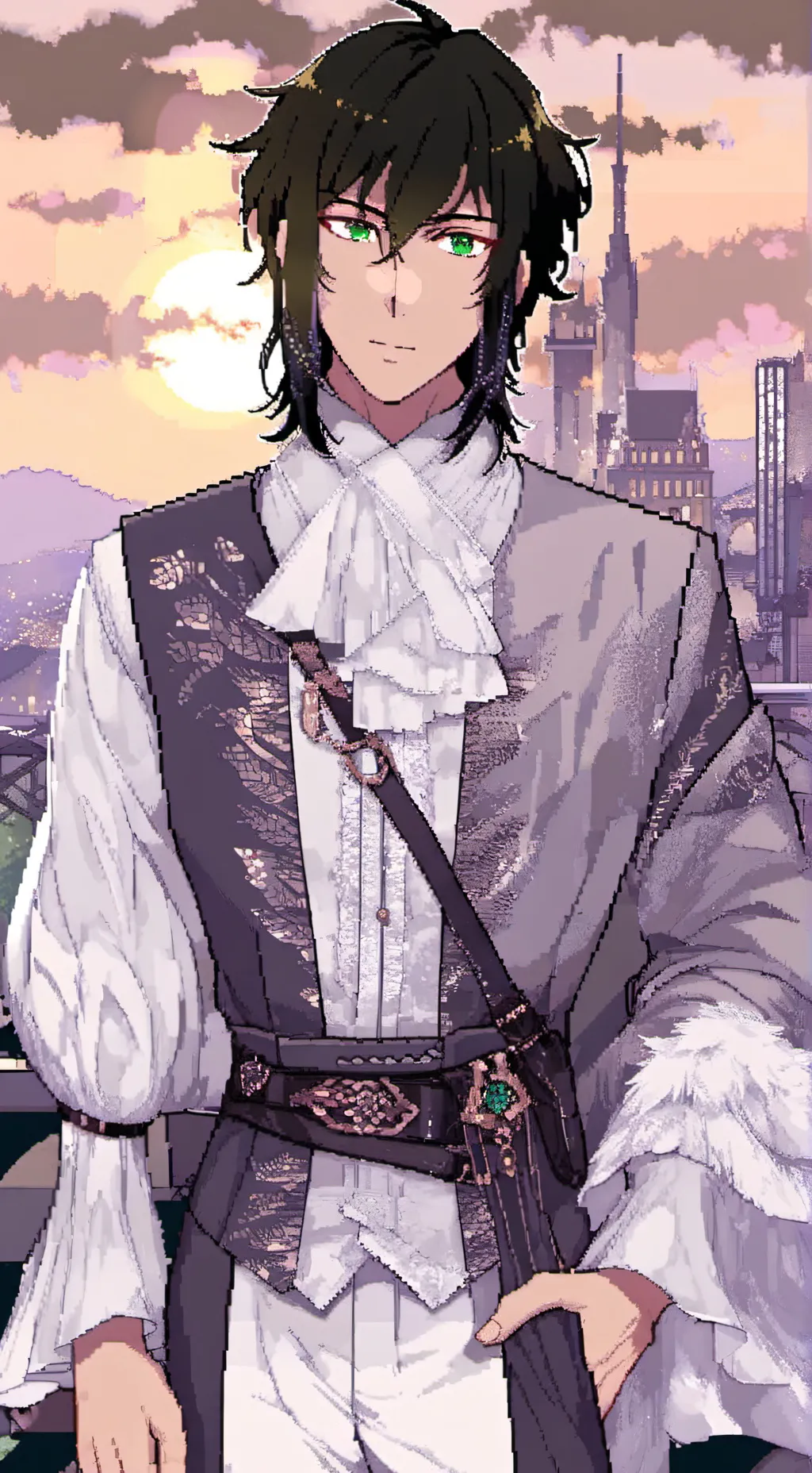 ai character: hotwater stark  background