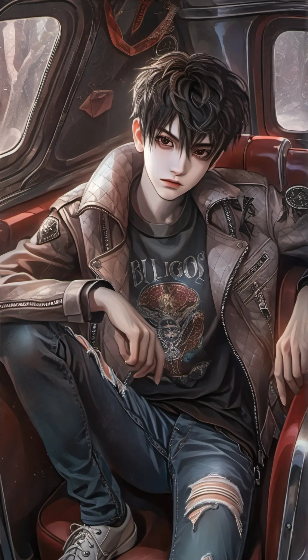 ai character: Nico Di Angelo background