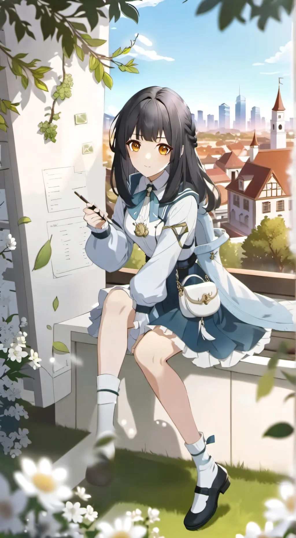 ai character: Elisabeth heo  background
