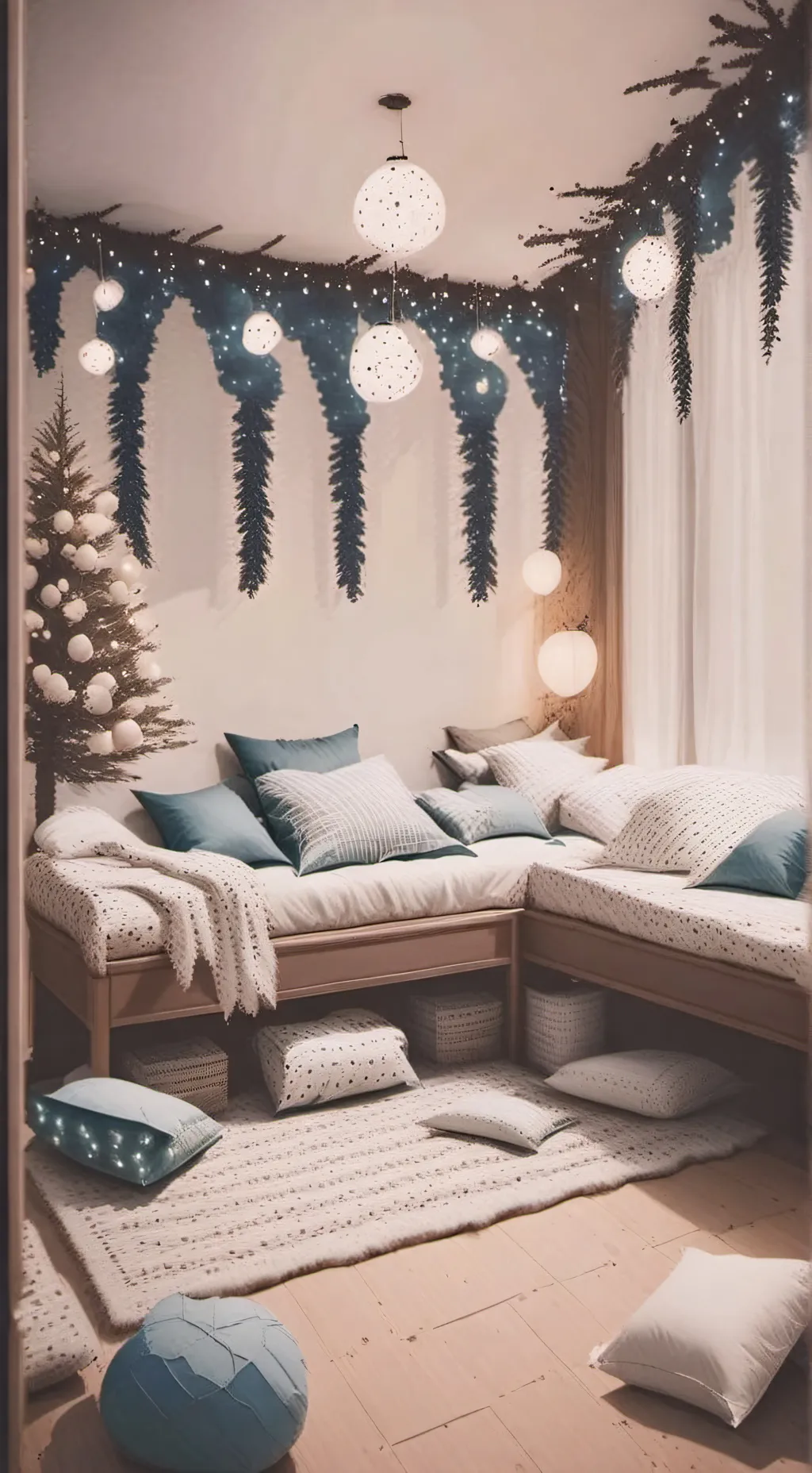ai character: Sleepover mess background