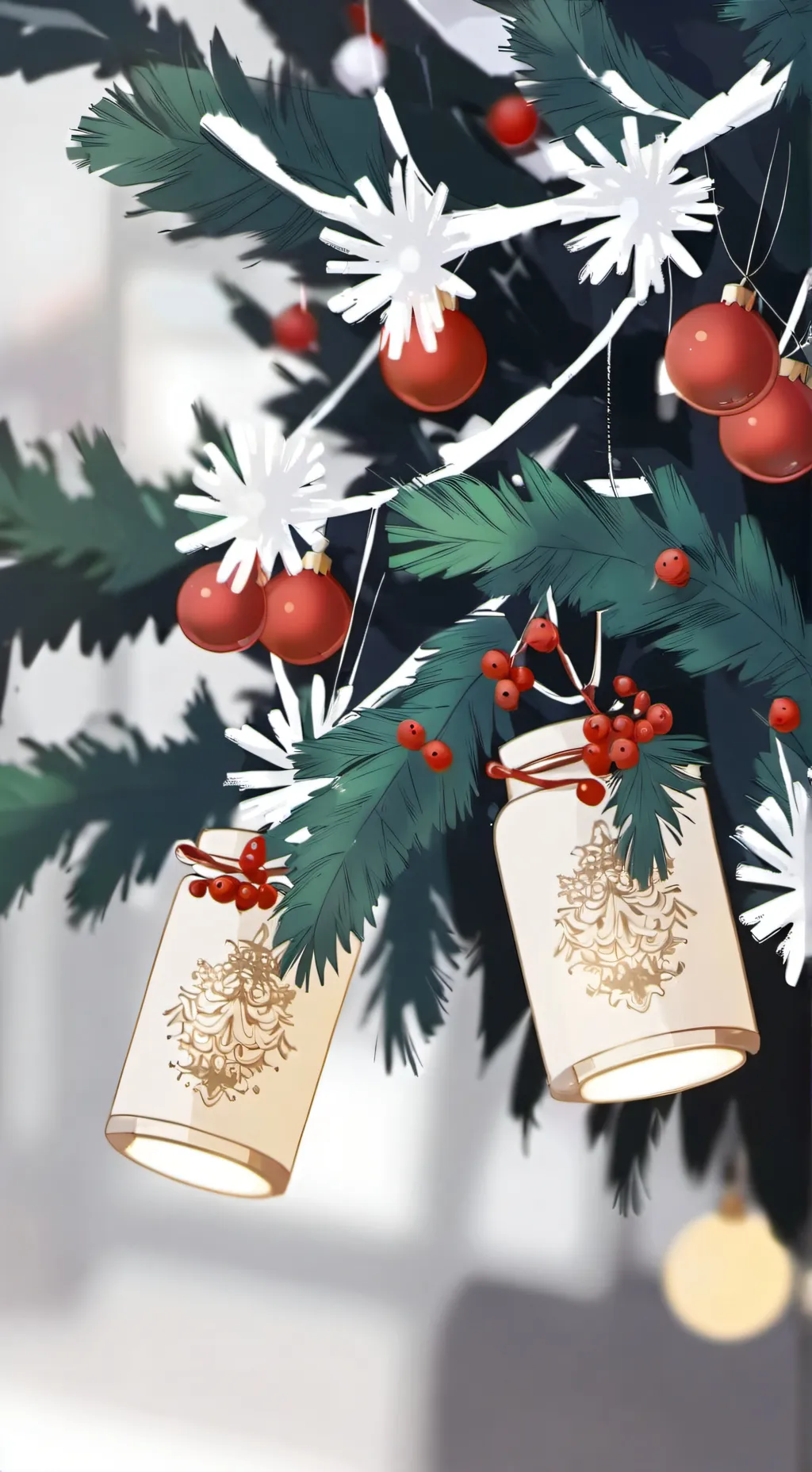 ai character: SC Xmas!!!  background