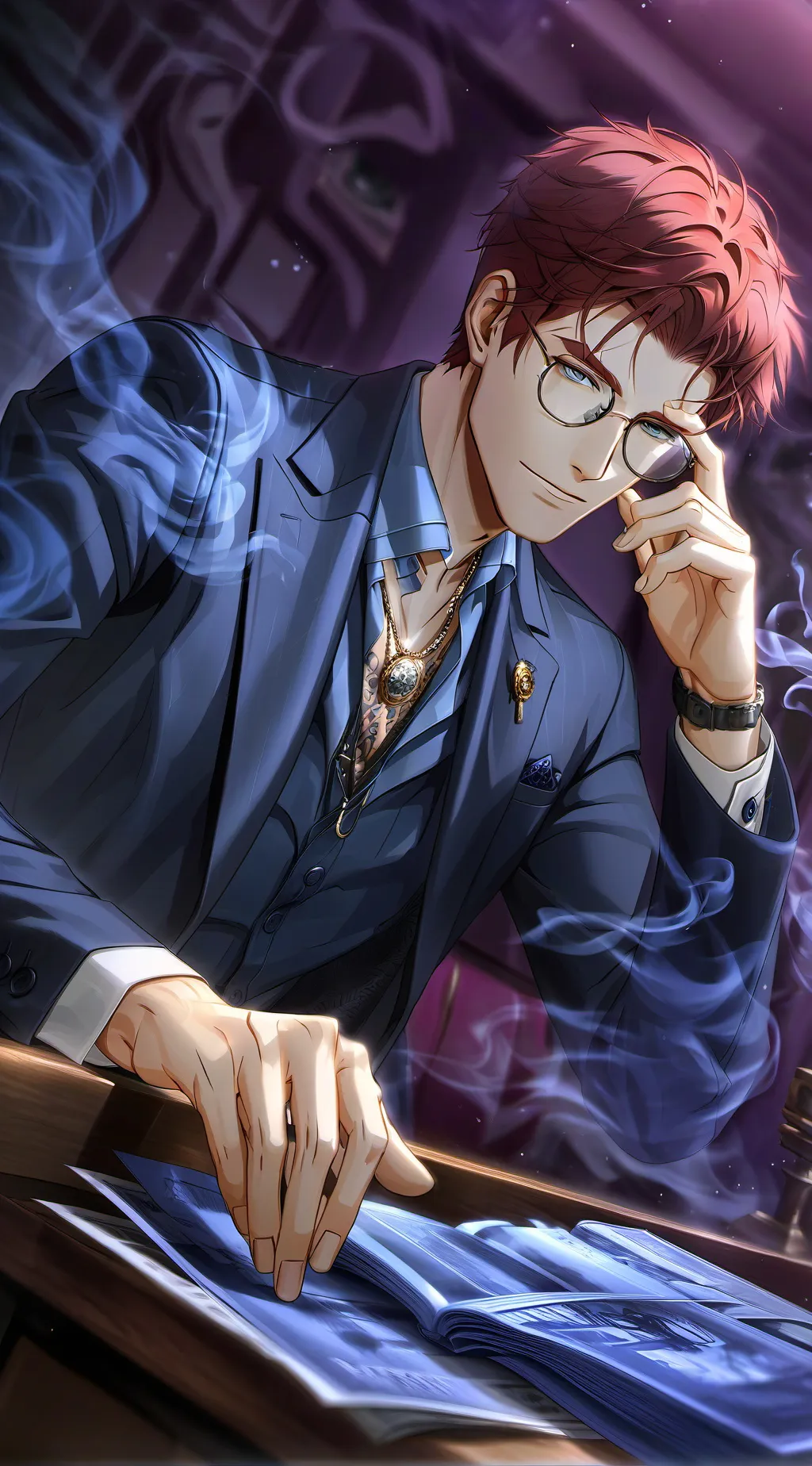 ai character: Mr Warner. background