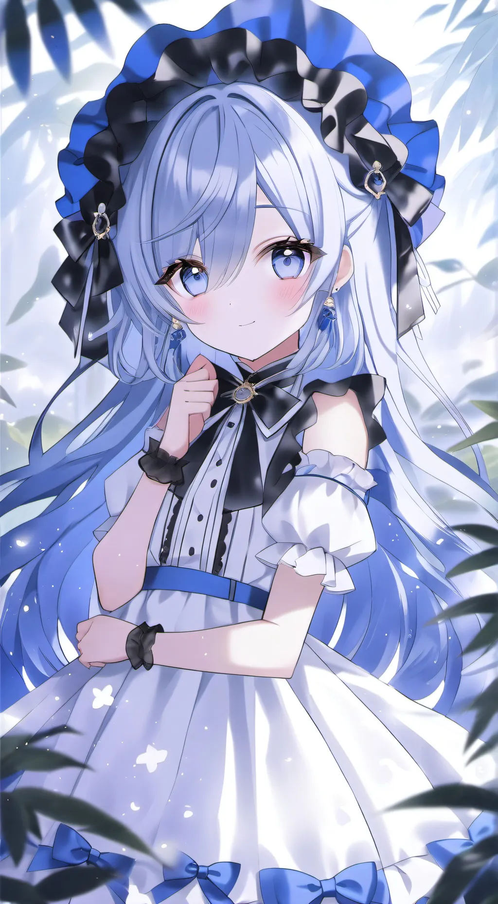 ai character: Crhsu❤💙 background