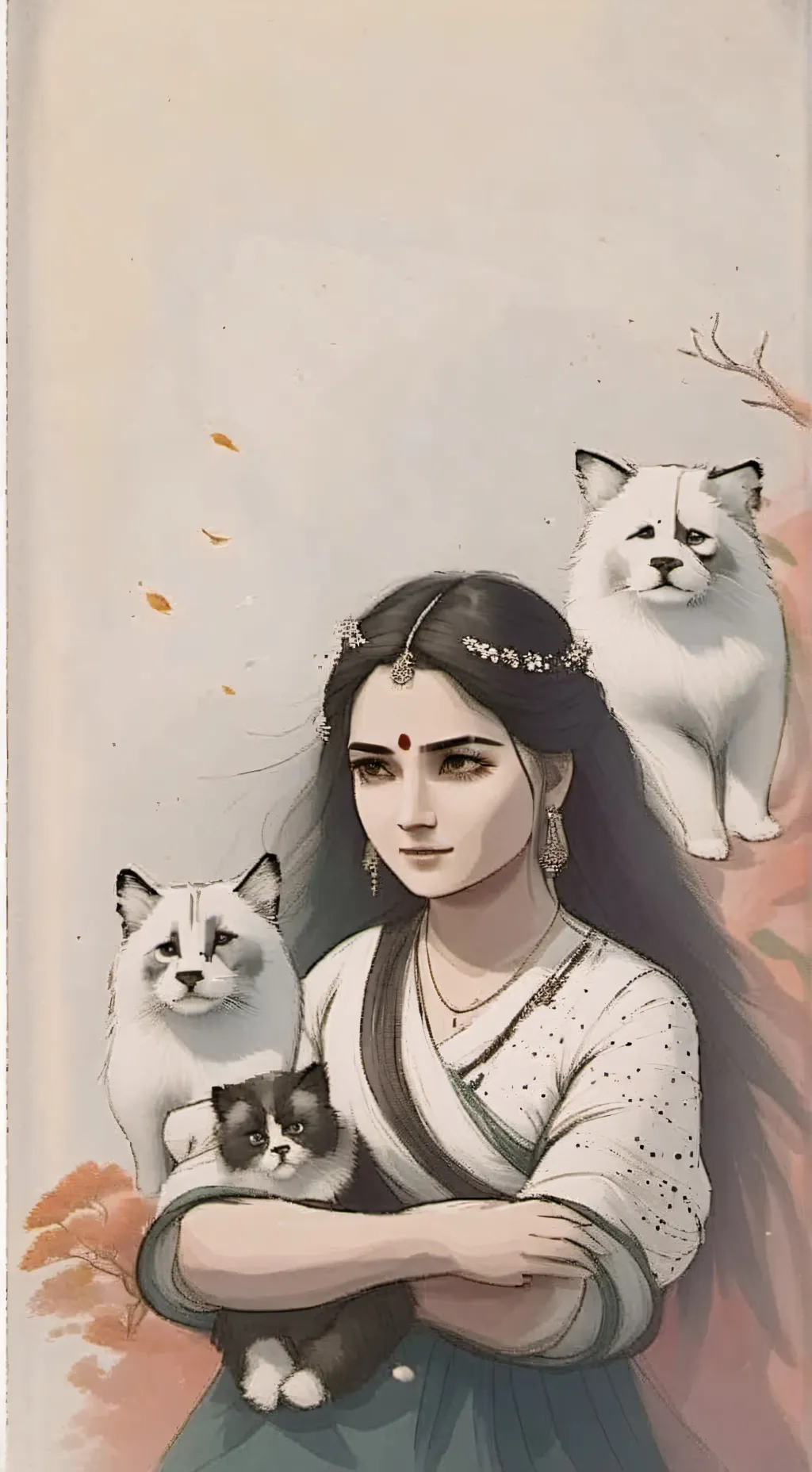 ai character: Ragatha ragdoll  background