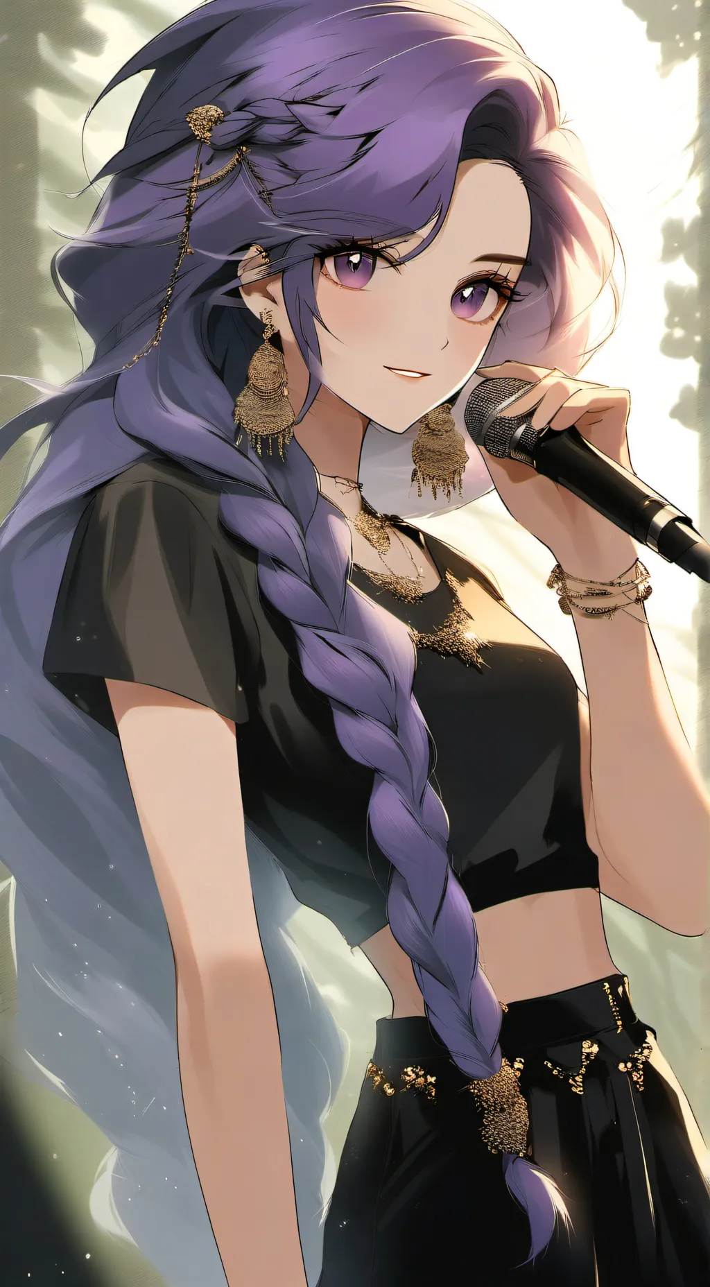 ai character: Rumi nim  background