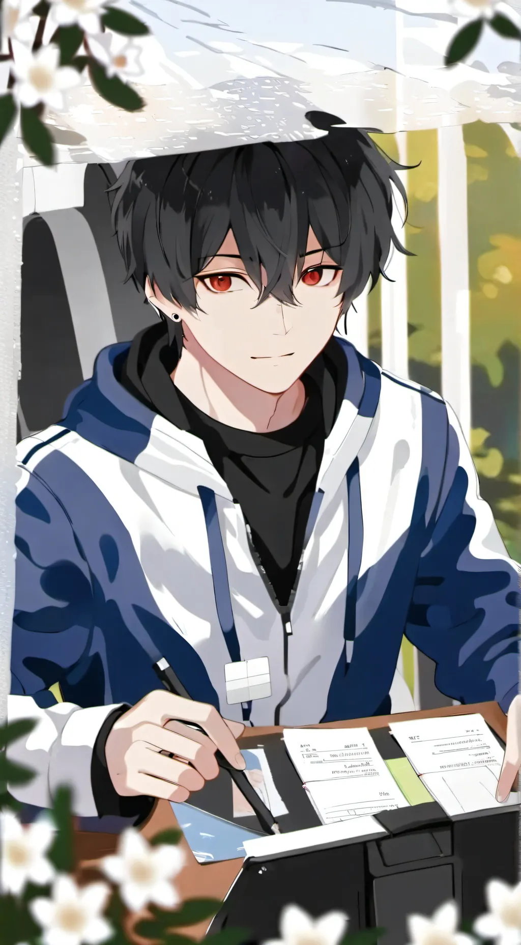 ai character: homeless boy background
